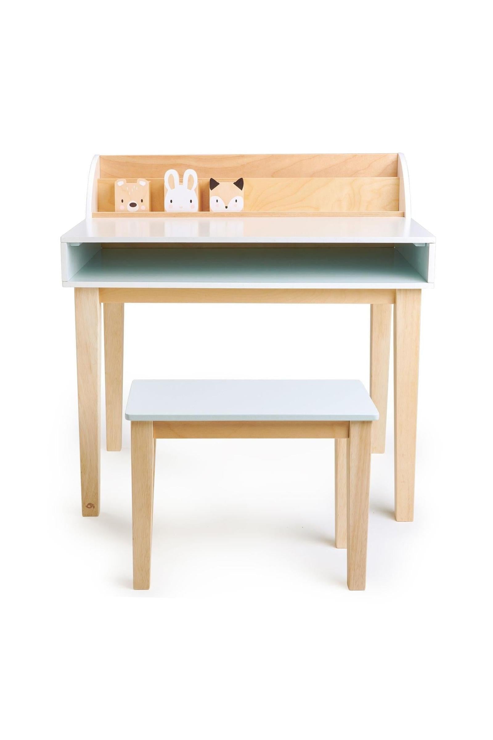 Tender Leaf Forest Animals Desk and Chair, Toddler Furniture, Sustainably Built