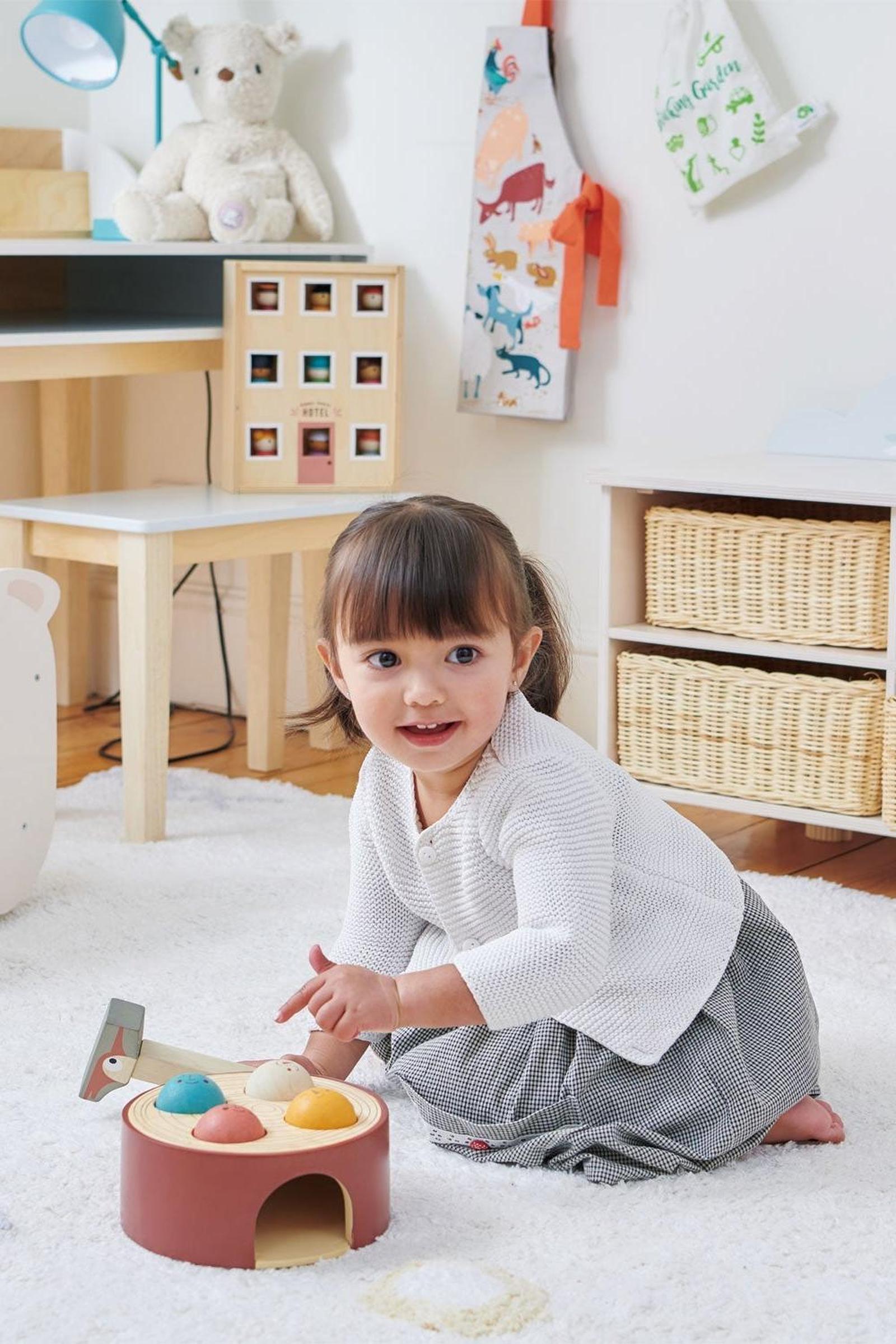 Bunny Storage Unit, Wooden Toddler Bookcase & Toy Storage