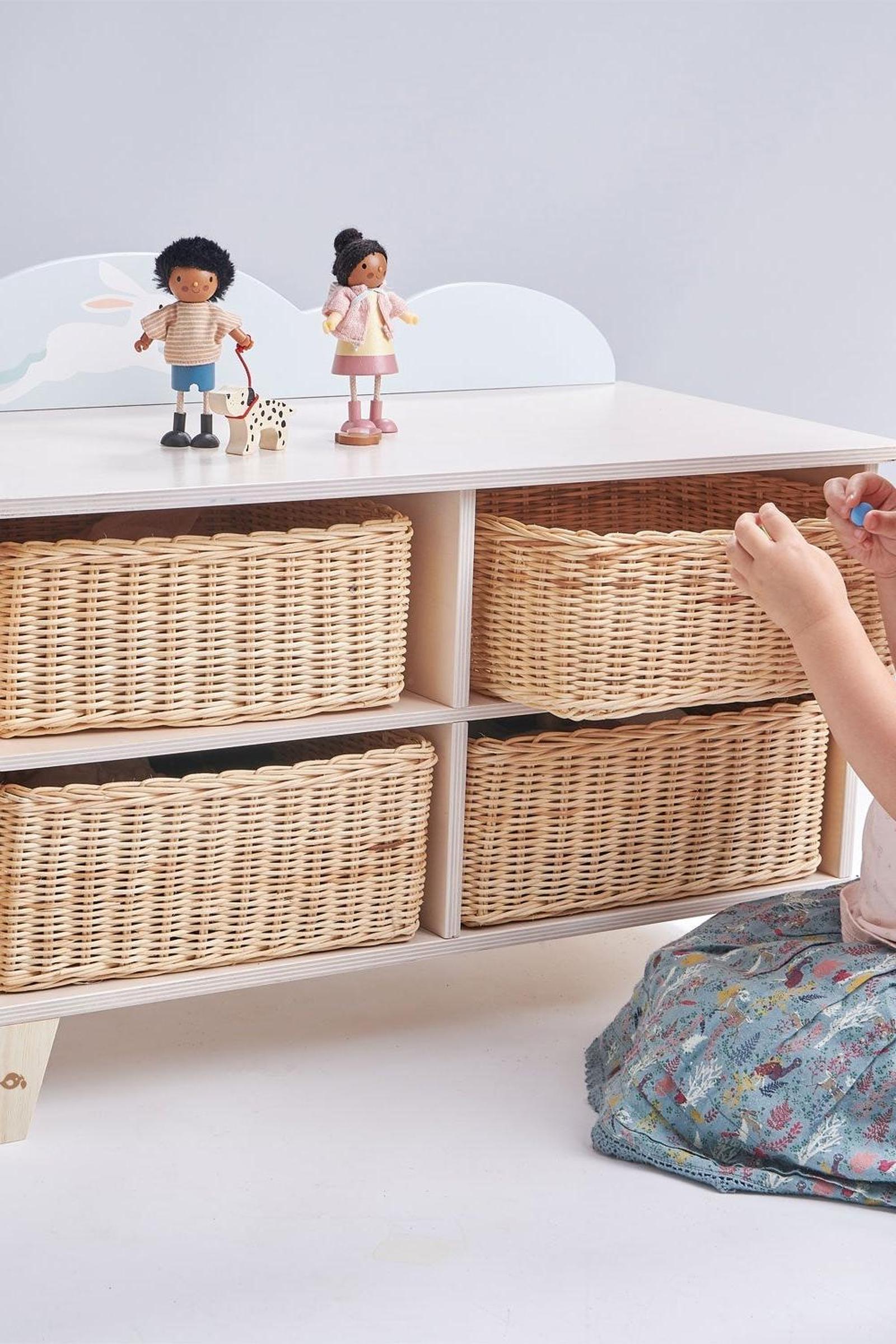 Bunny Storage Unit, Wooden Toddler Bookcase & Toy Storage