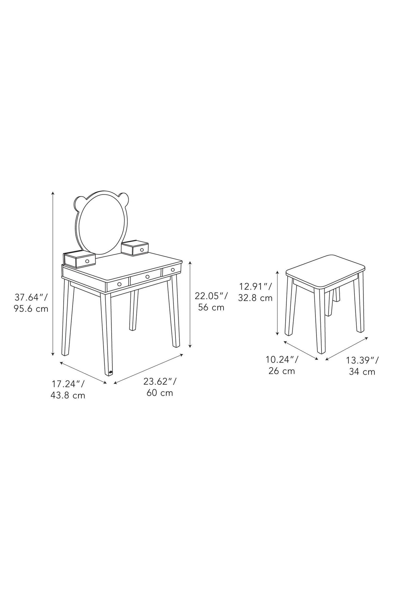Tender Leaf Forest Dressing Table, Toddler Furniture, Sustainably Built