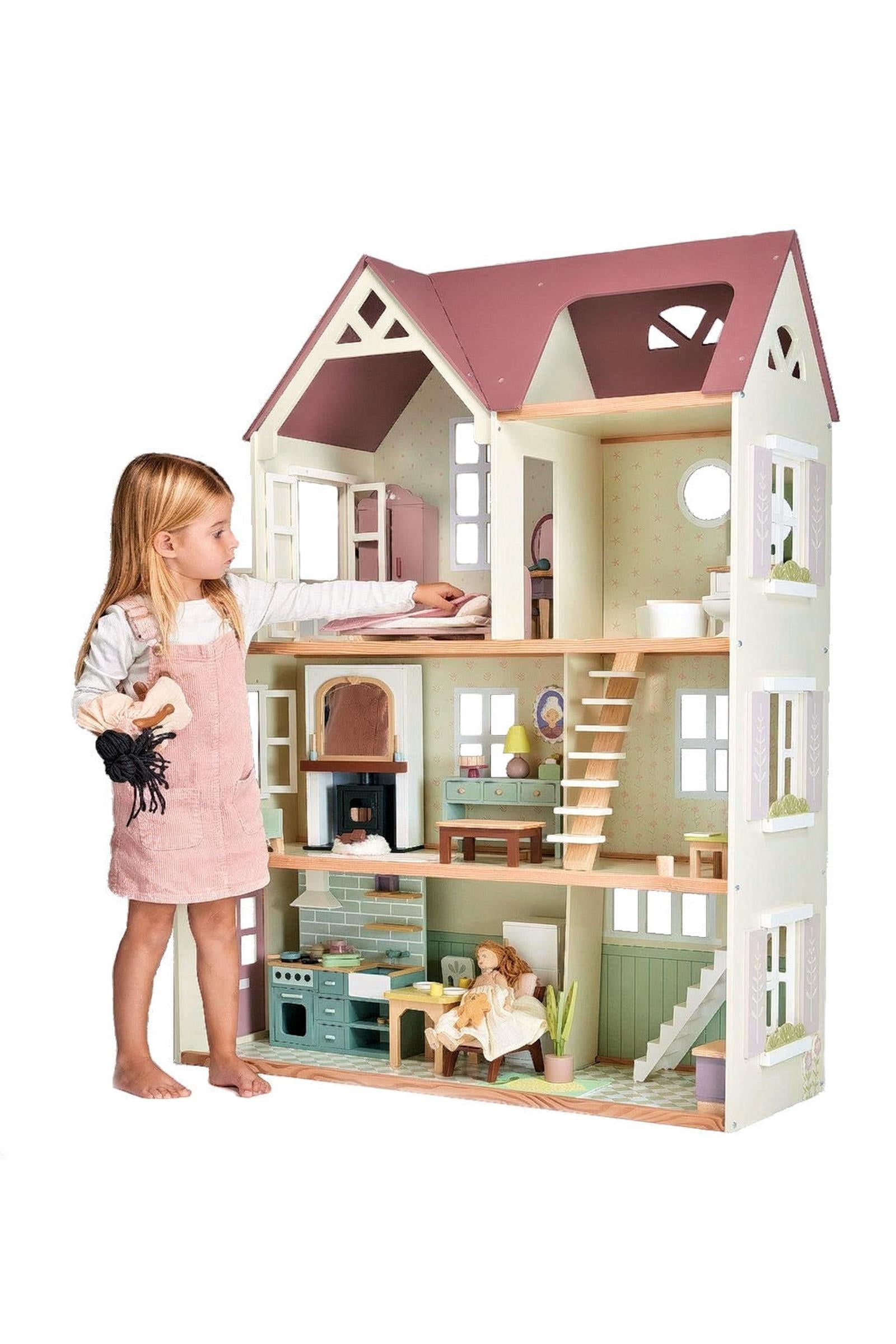 Mulberry Mansion, Grand Wooden Dollhouse
