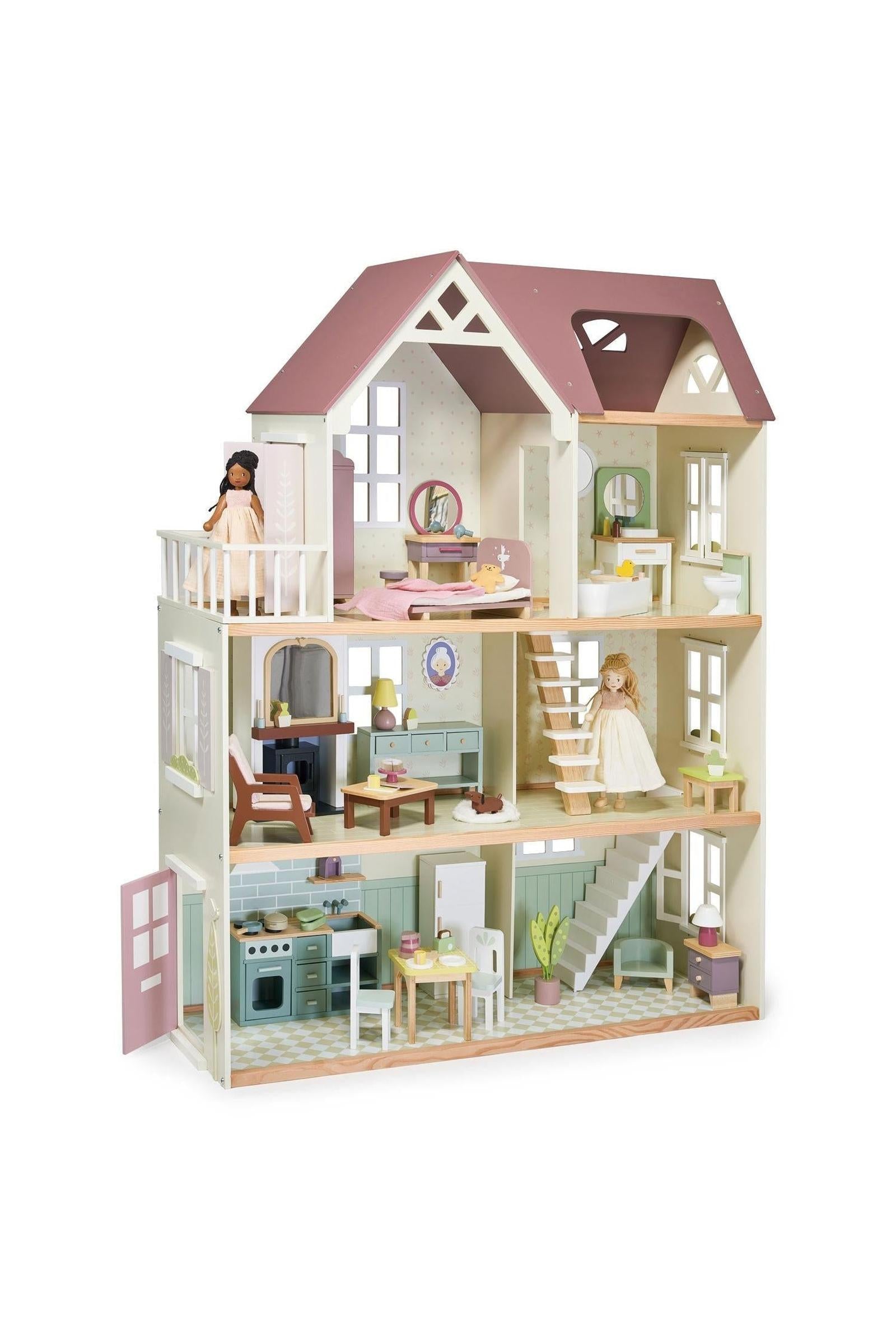 Mulberry Mansion, Grand Wooden Dollhouse