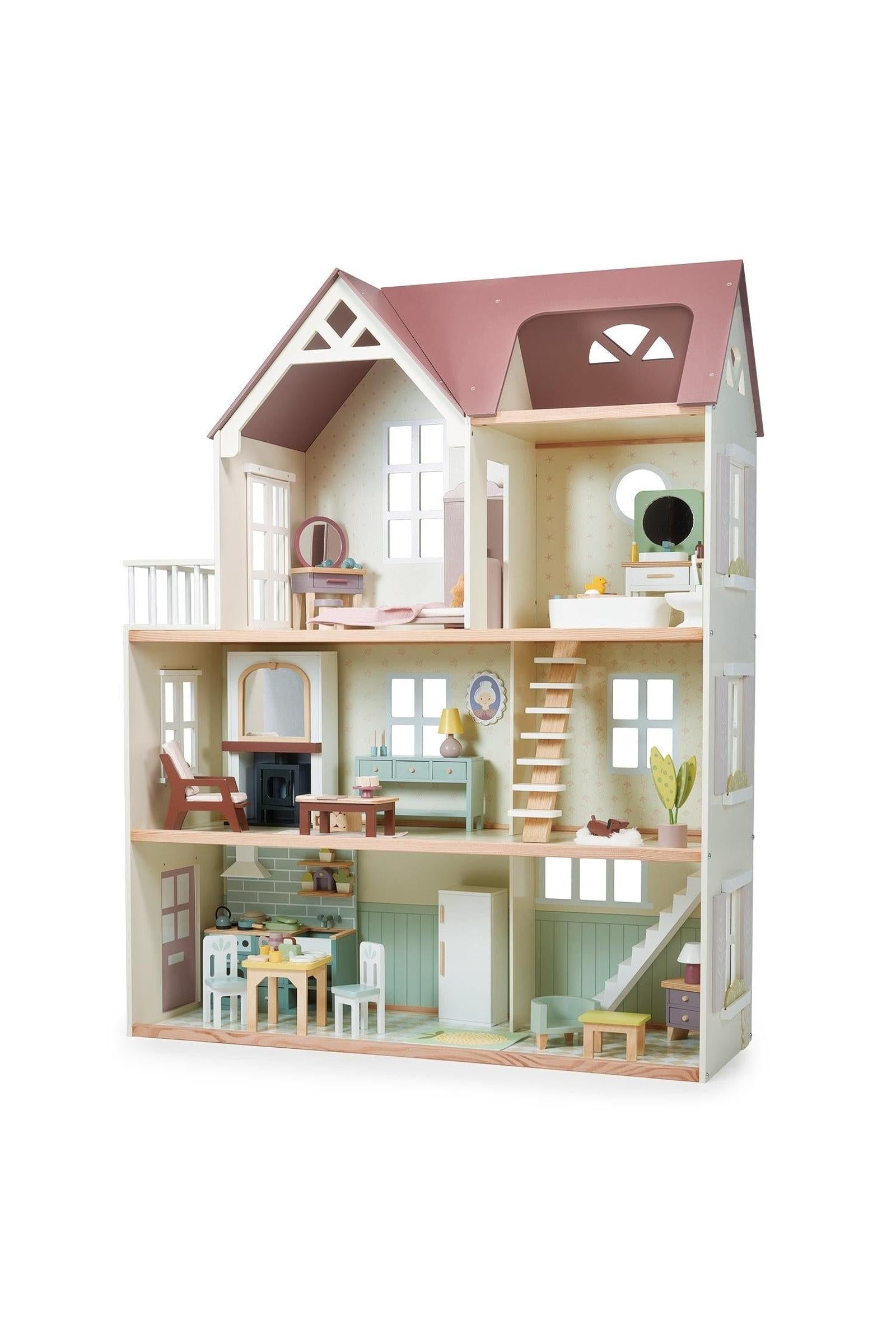 Mulberry Mansion, Grand Wooden Dollhouse