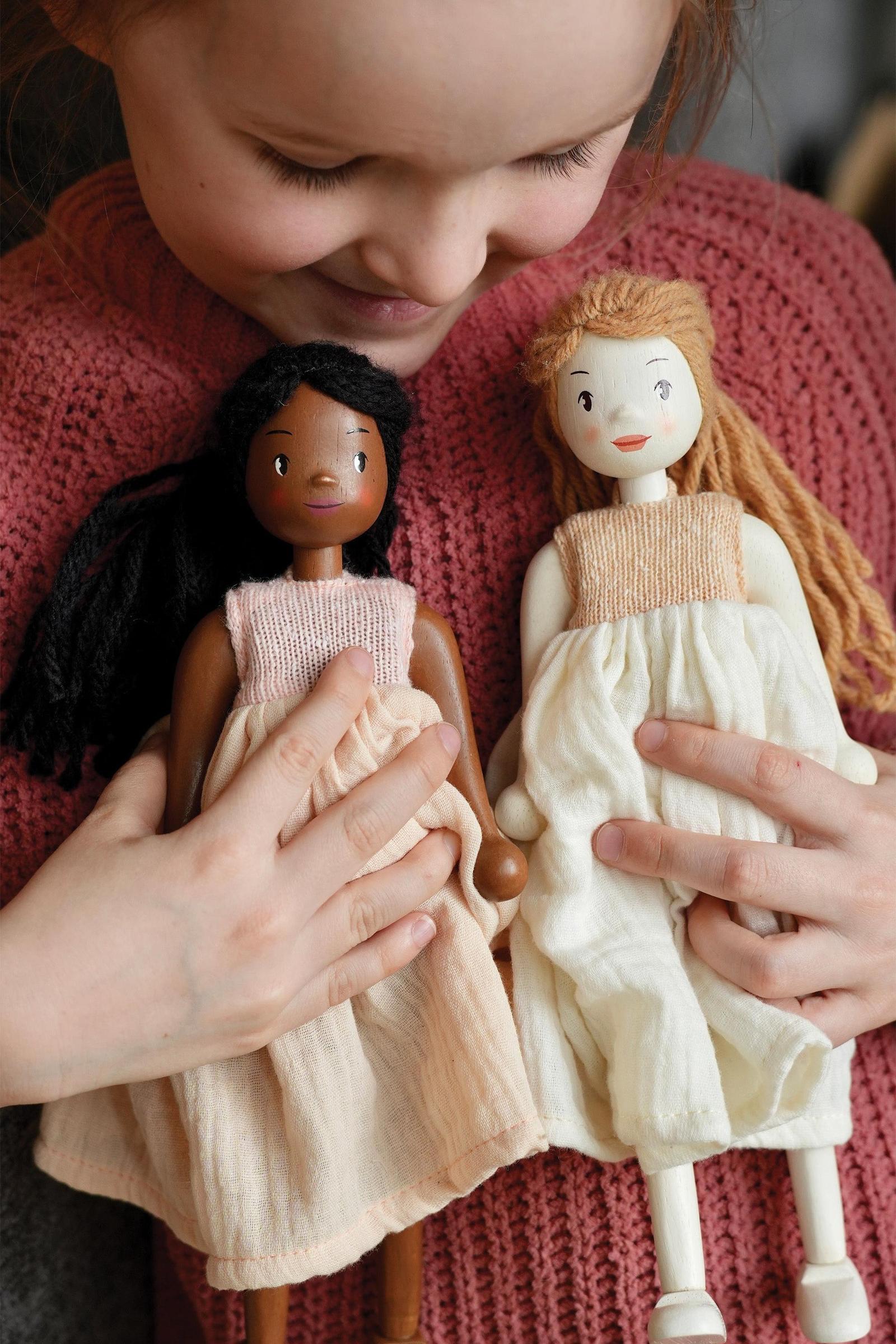Lola Wooden Doll Compatible with Mulberry Mansion