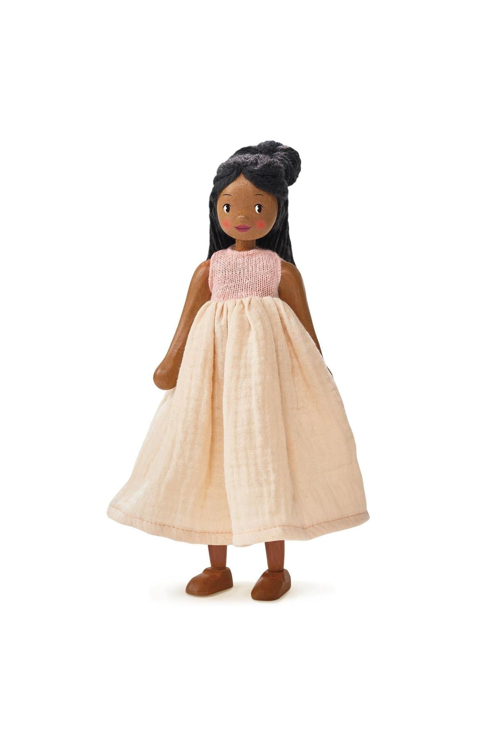 Lola Wooden Doll Compatible with Mulberry Mansion