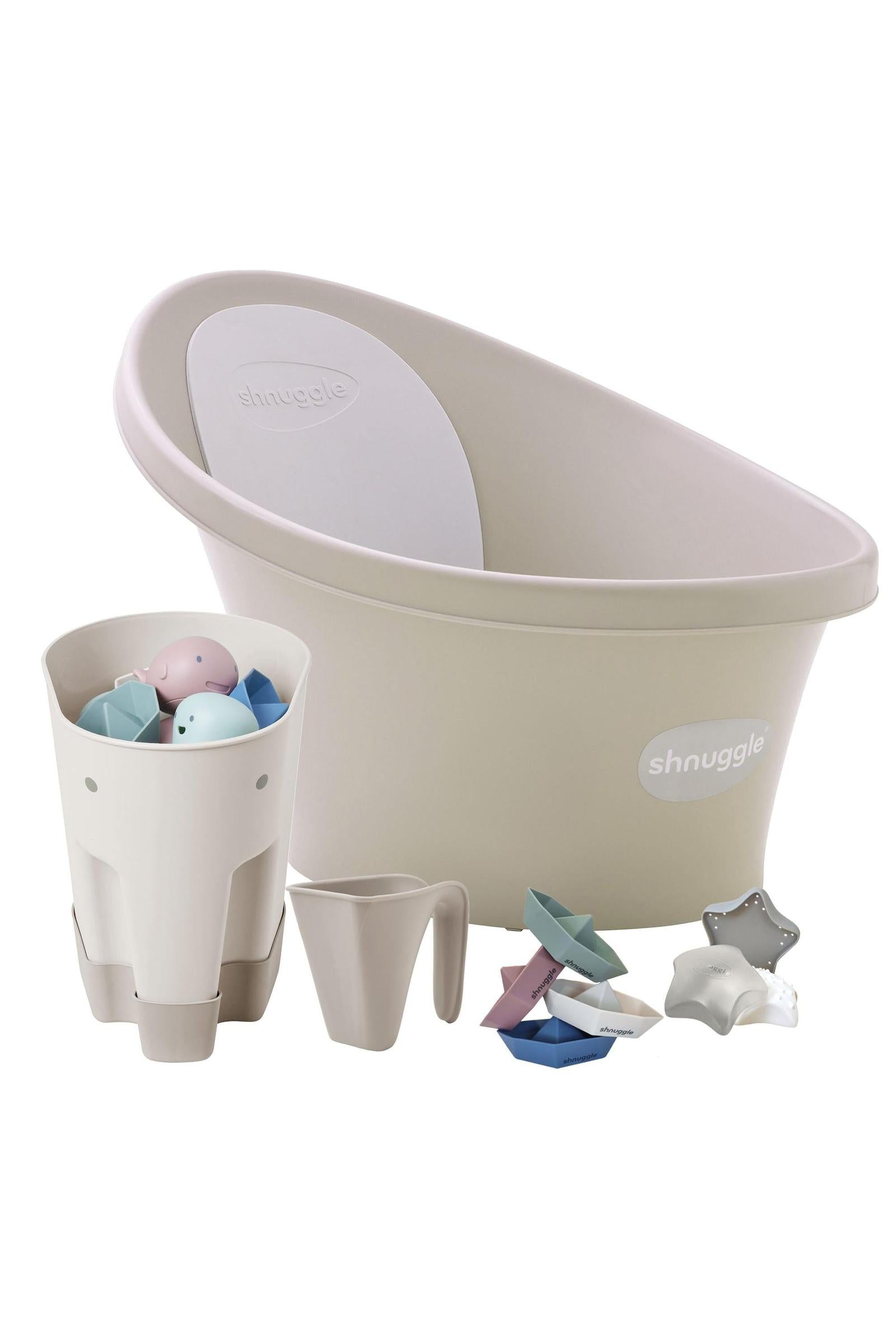 Shnuggle Newborn Bundle: Baby Bath & Accessories Bundle - 5-Piece Set