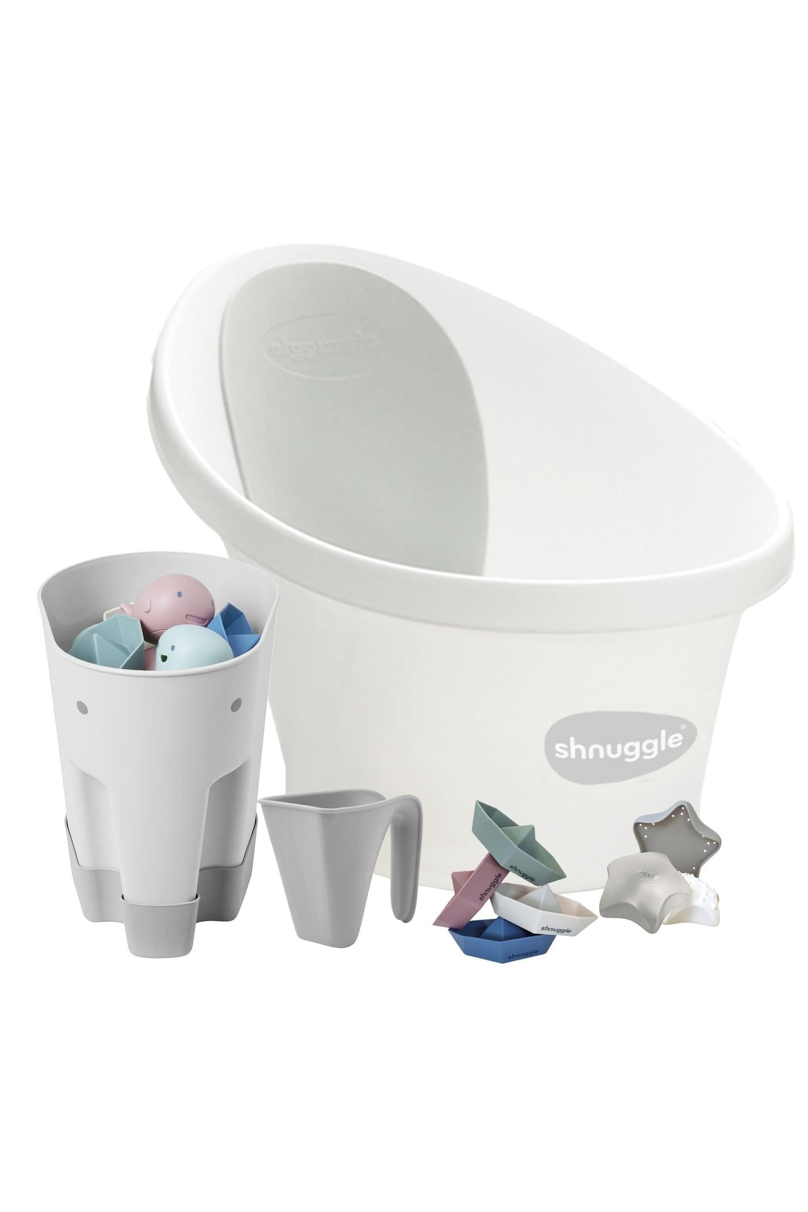 Shnuggle Newborn Bundle: Baby Bath & Accessories Bundle - 5-Piece Set