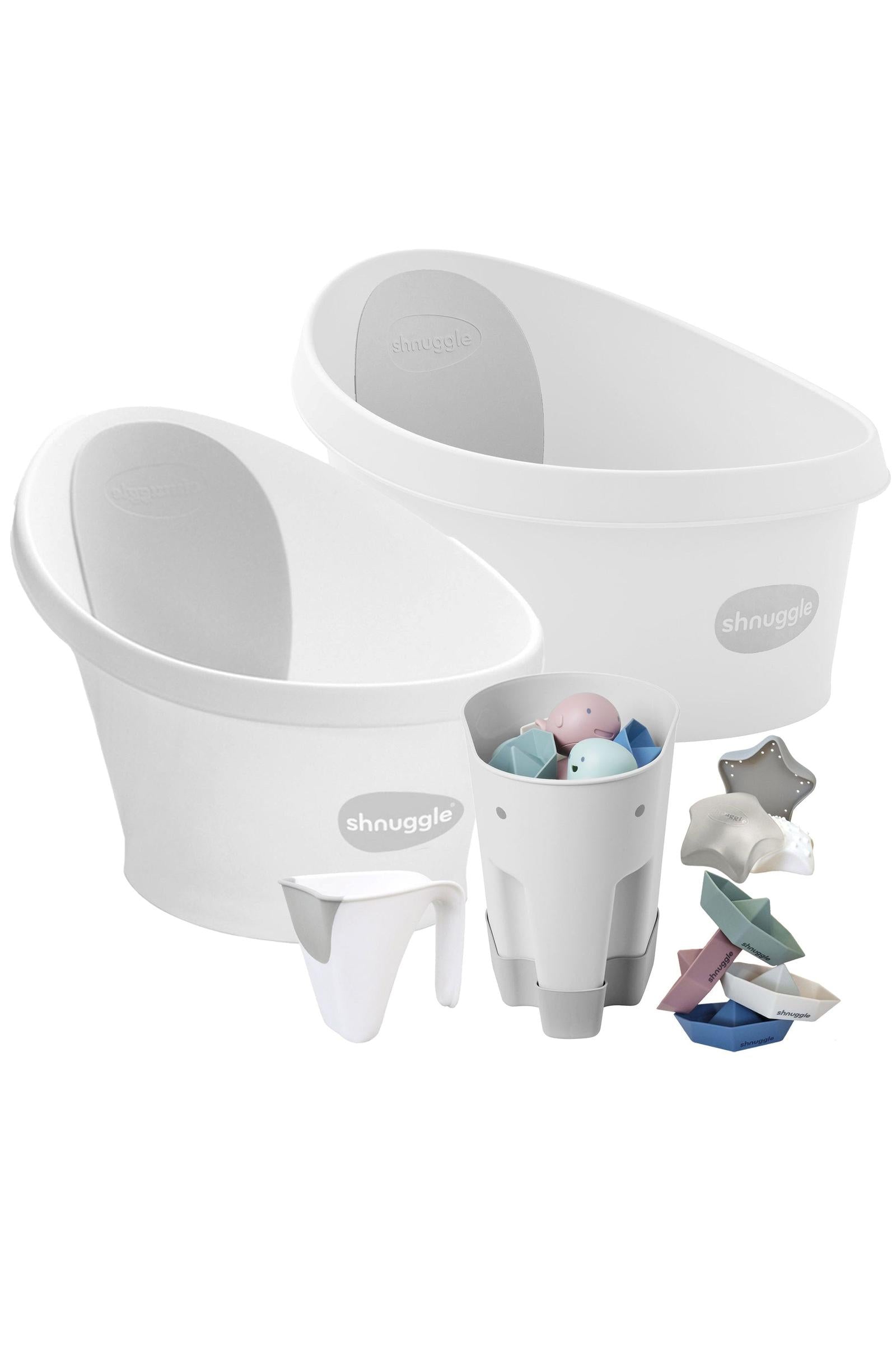 Shnuggle Baby & Toddler Bath Bundle + Accessories - 6-Piece Set for Every Stage