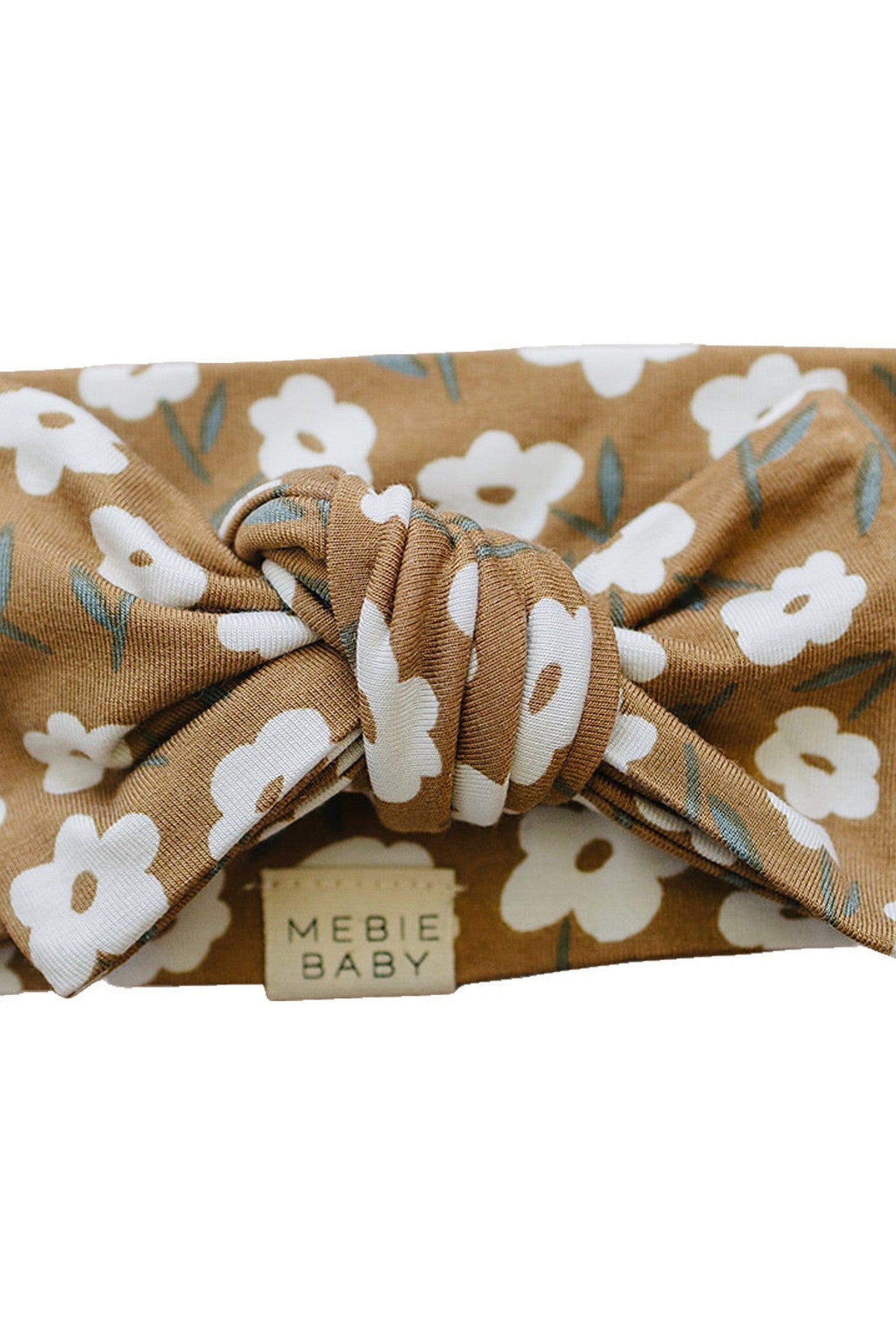 Mustard Floral Head Wrap, Bamboo, Baby