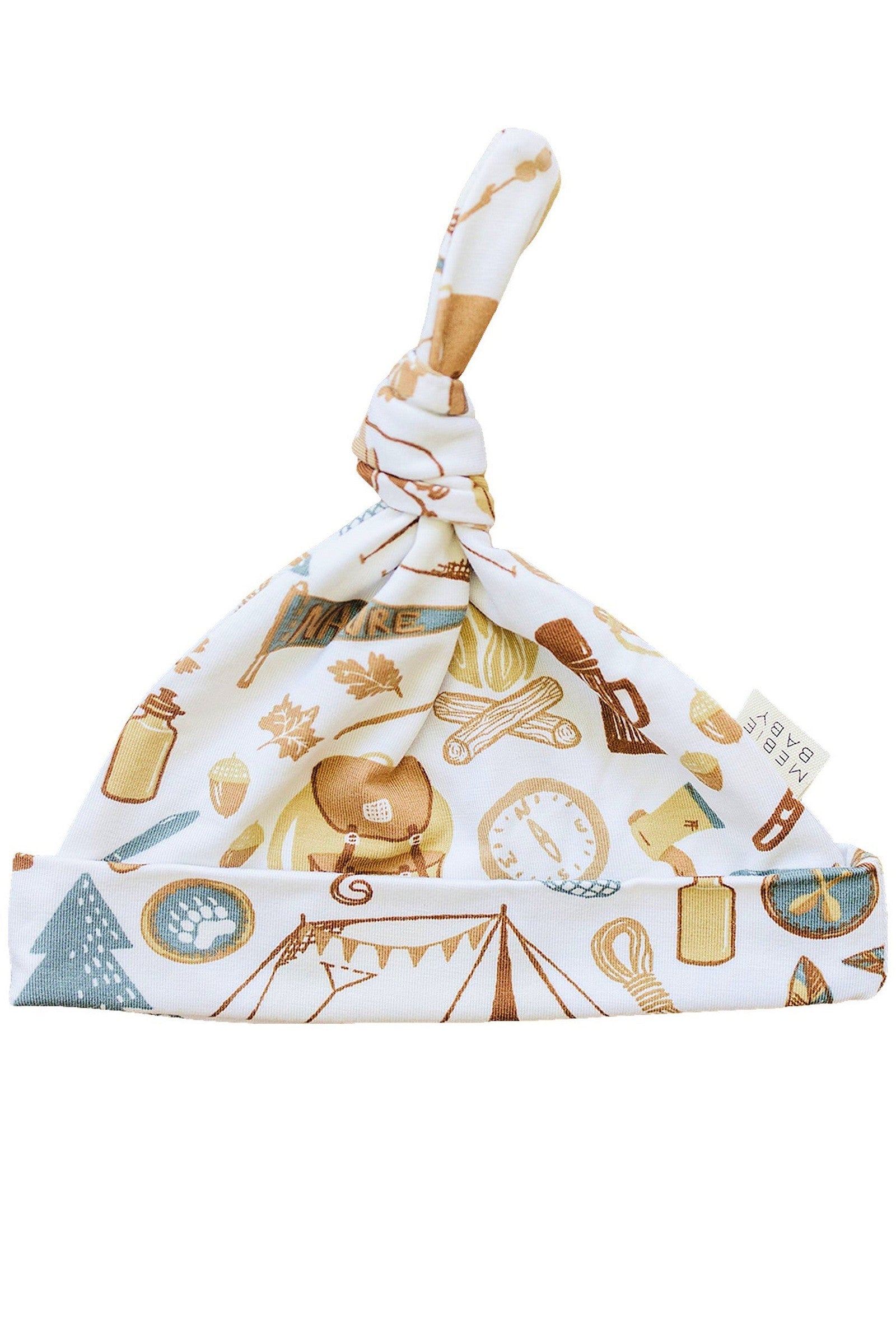 Camping Trip Knot Hat, Bamboo, Newborn, Gender Neutral, Baby Essentials