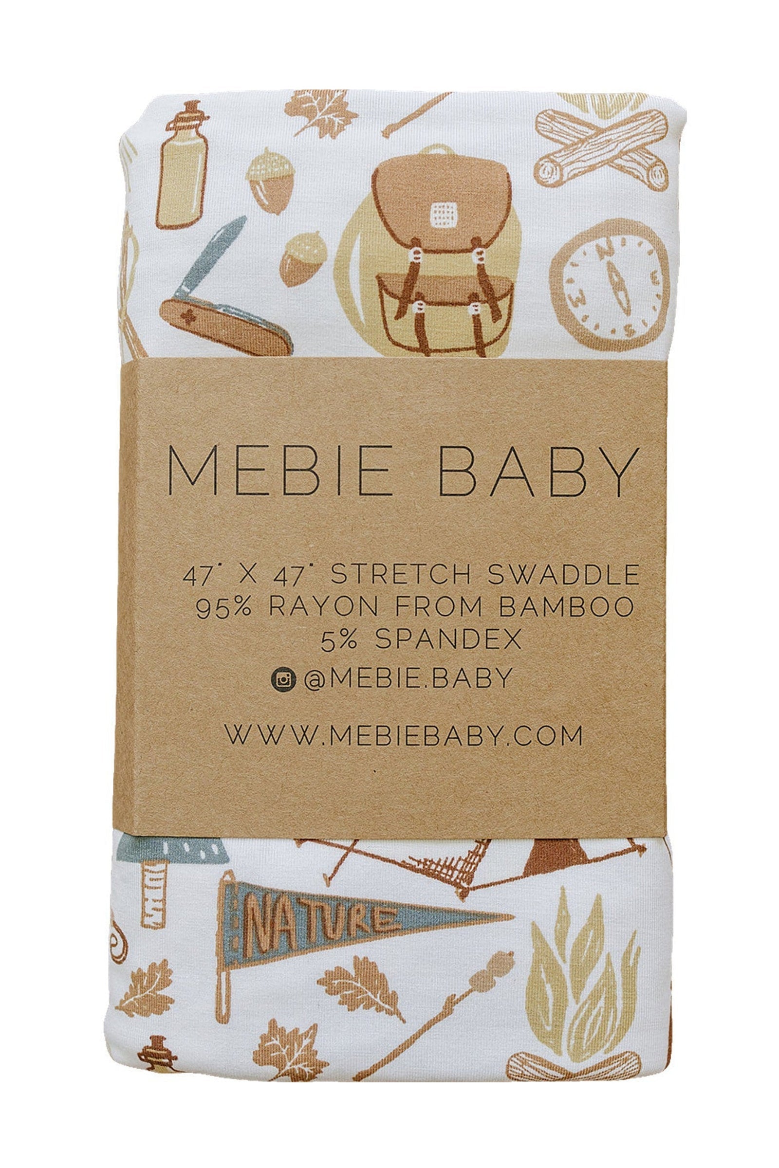 Camping Trip Stretch Swaddle Blanket, Bamboo, Baby Essentials