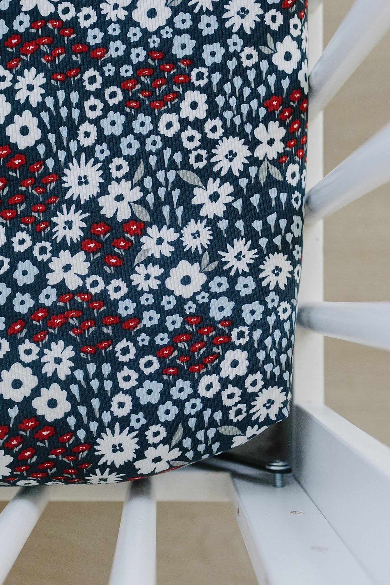 Americana Floral Stretch Crib Sheet, Bamboo, Baby Essentials