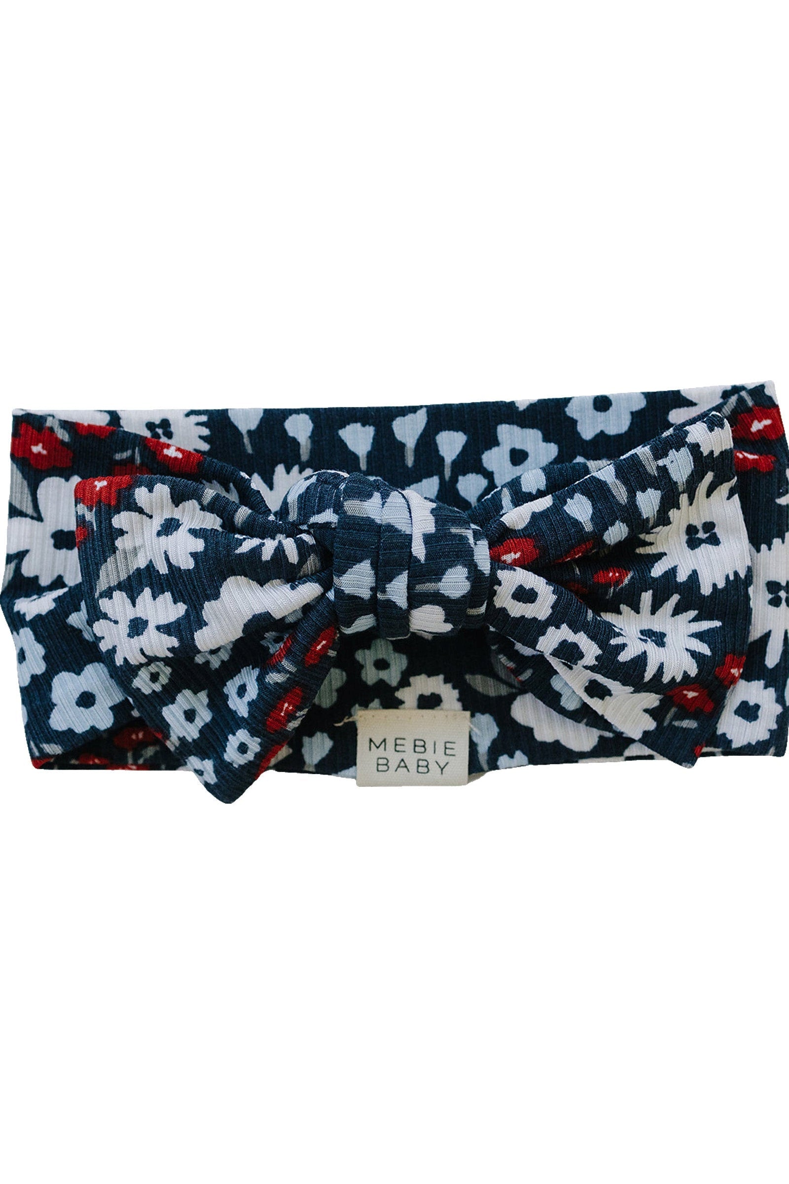 Americana Floral Ribbed Head Wrap, Bamboo, Baby