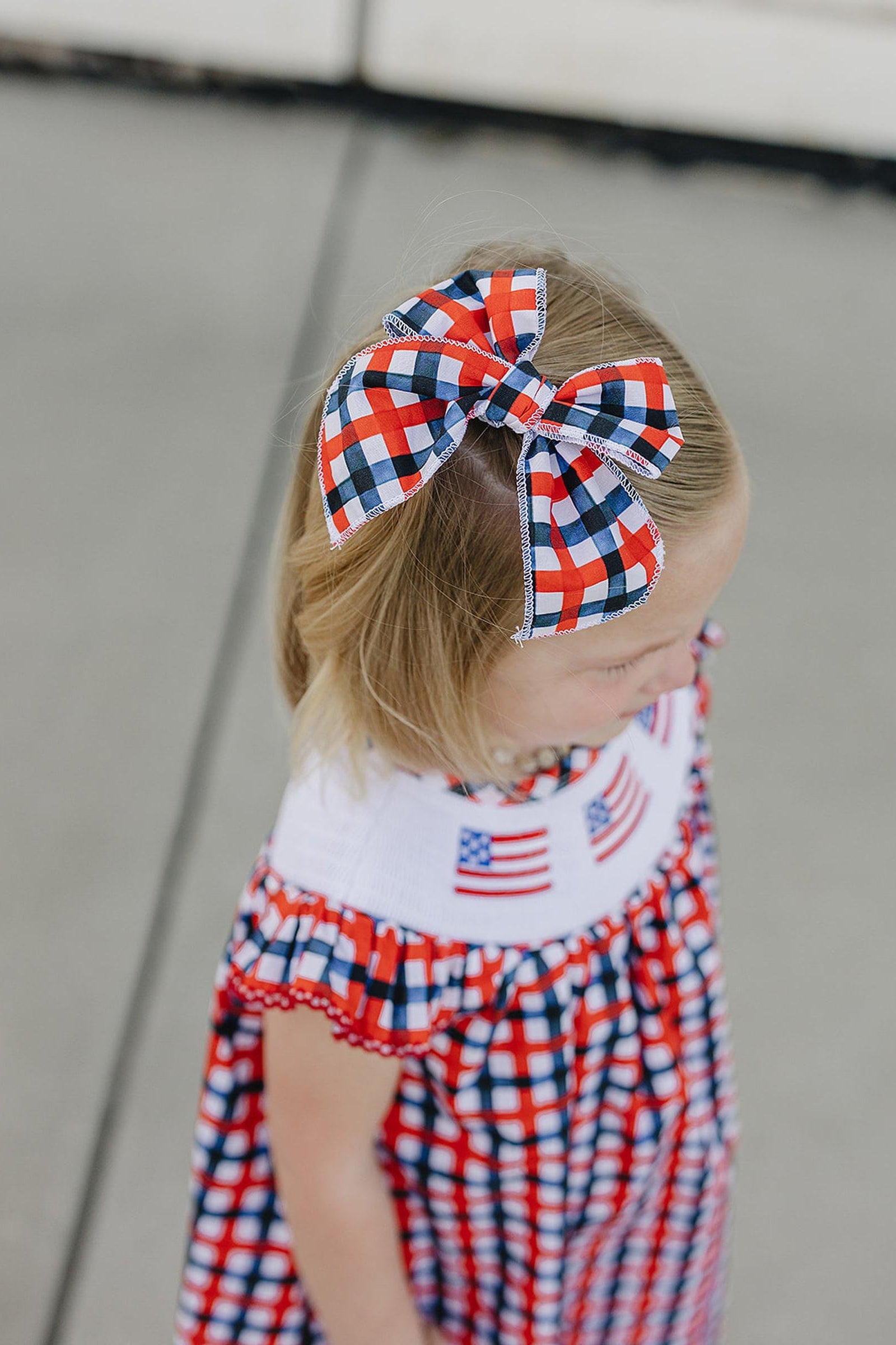 All American Plaid Hair Bows