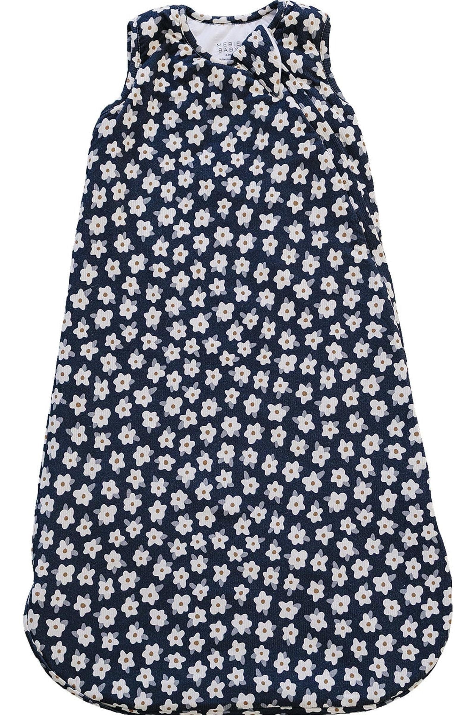Navy Daisy Bamboo Baby Sleep Sack