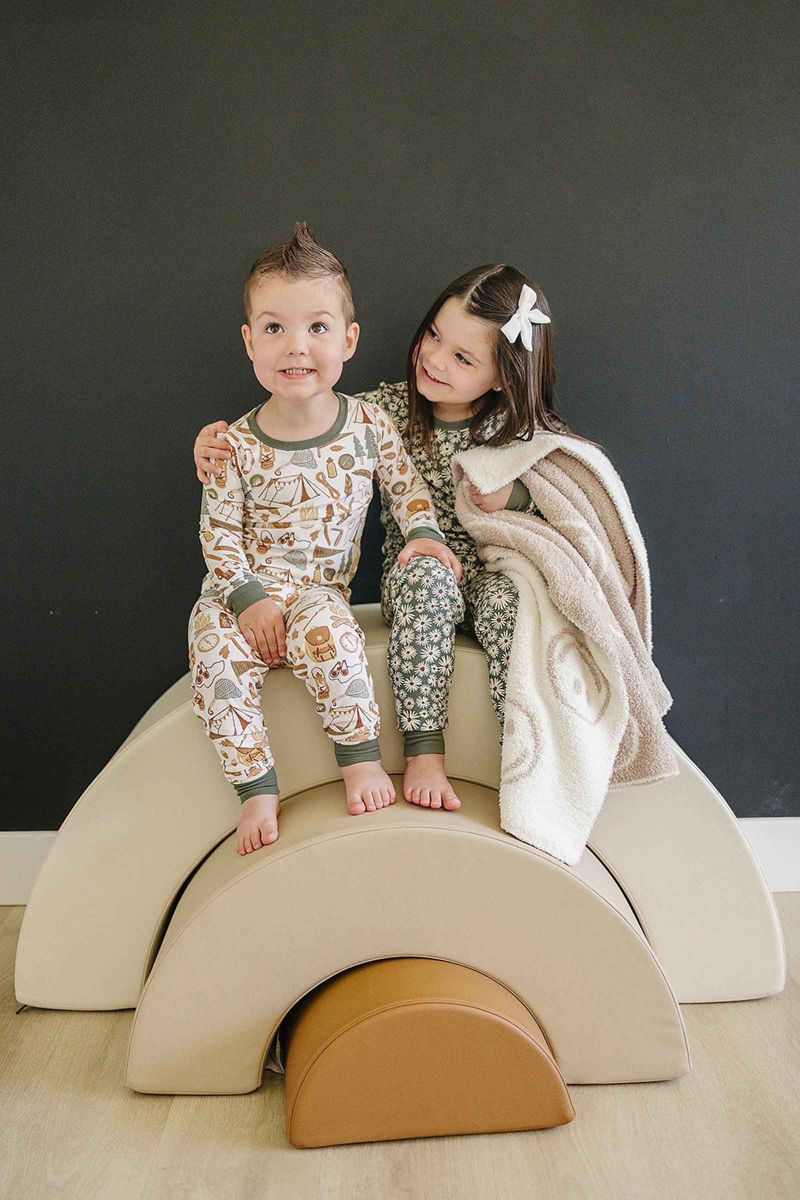 Camping Trip Ribbed Cozy Pajama Set, Bamboo, Gender Neutral, Baby, Toddler & Kids