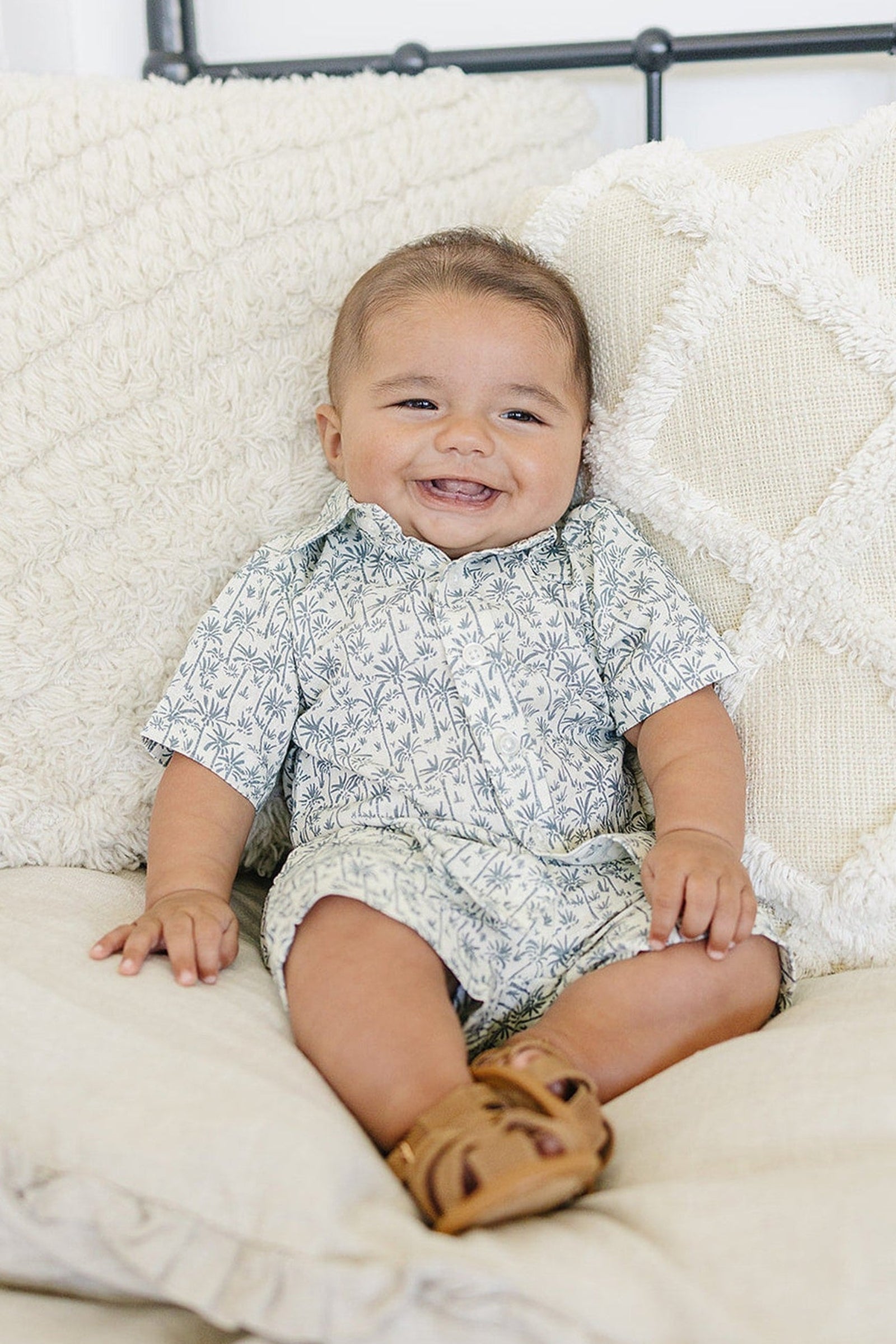 Palm Tree Shorts, Linen Rayon, Baby, Toddler & Kids