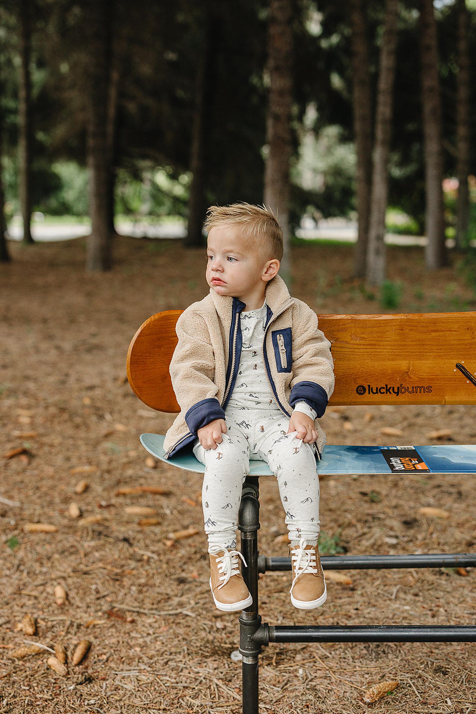 Ski Print Cozy Pajama Set, Cotton, Baby Essentials