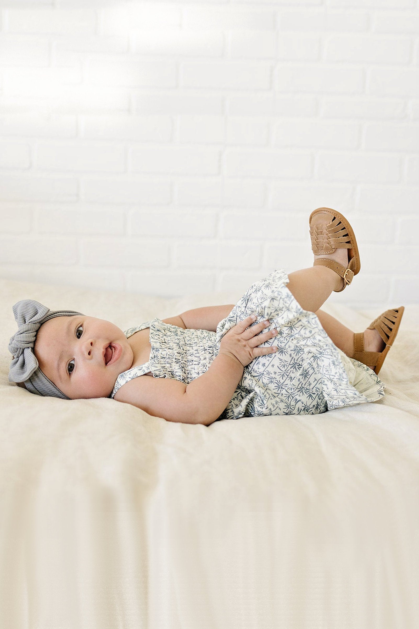 Palm Tree Linen Summer Dress, Baby, Toddler & Kids