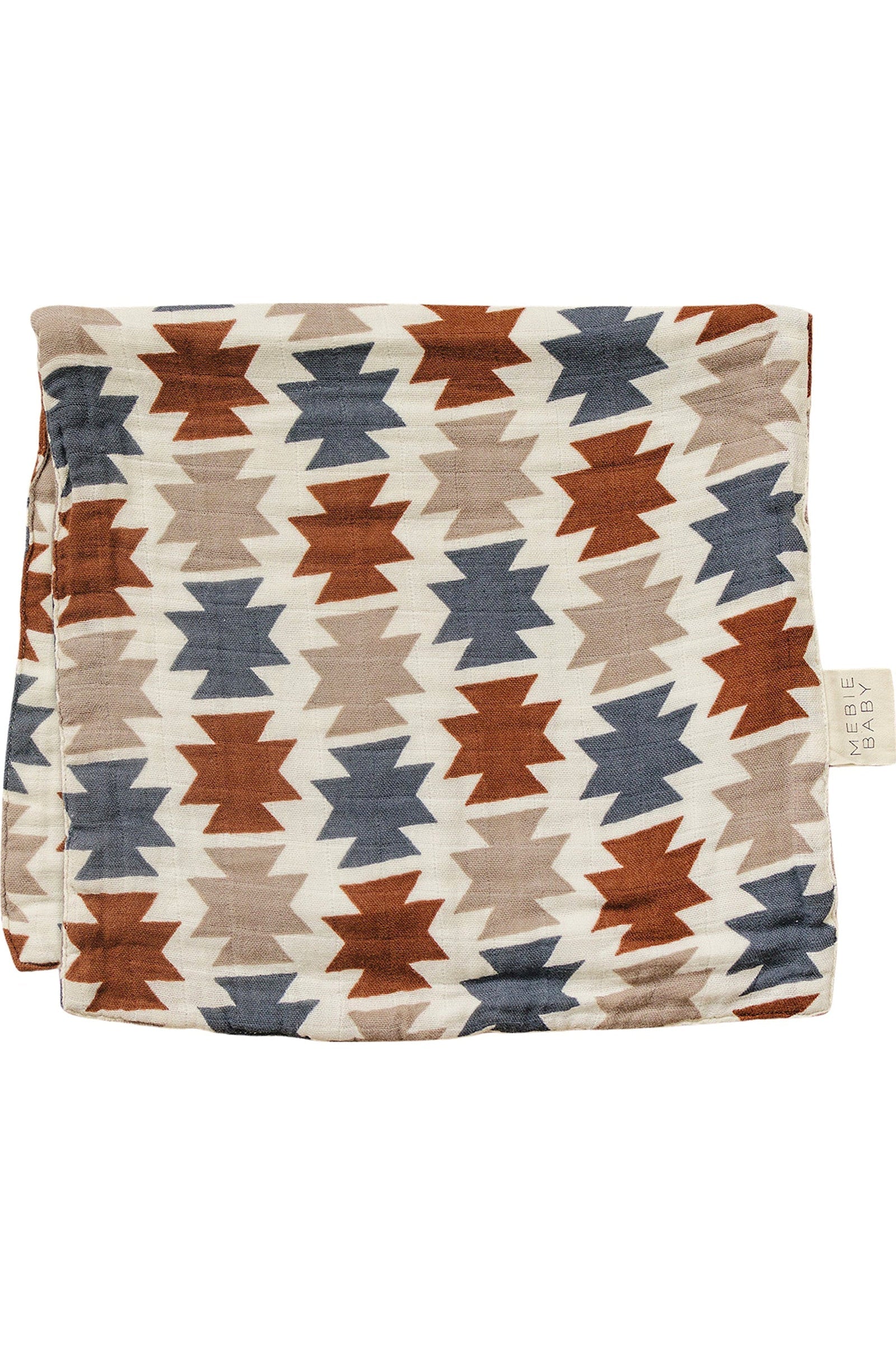 Western Aztec Muslin Burp Cloth, 100% Cotton, Baby Essentials, Rodeo Collection