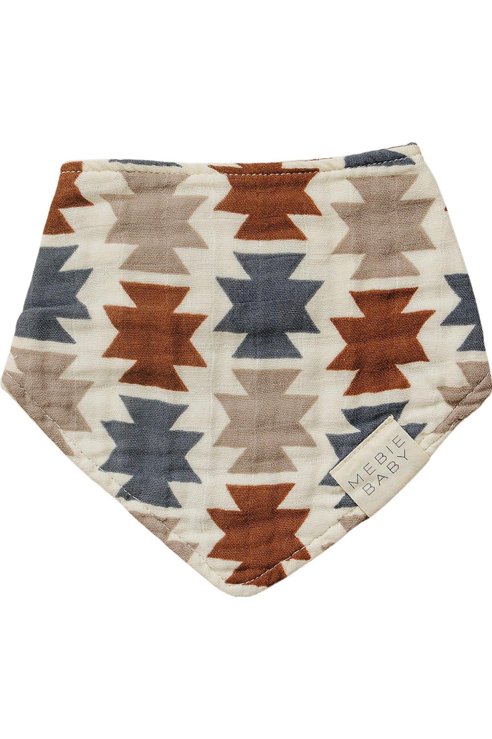 Western Aztec Muslin Bib, Rodeo Collection, Baby Essentials