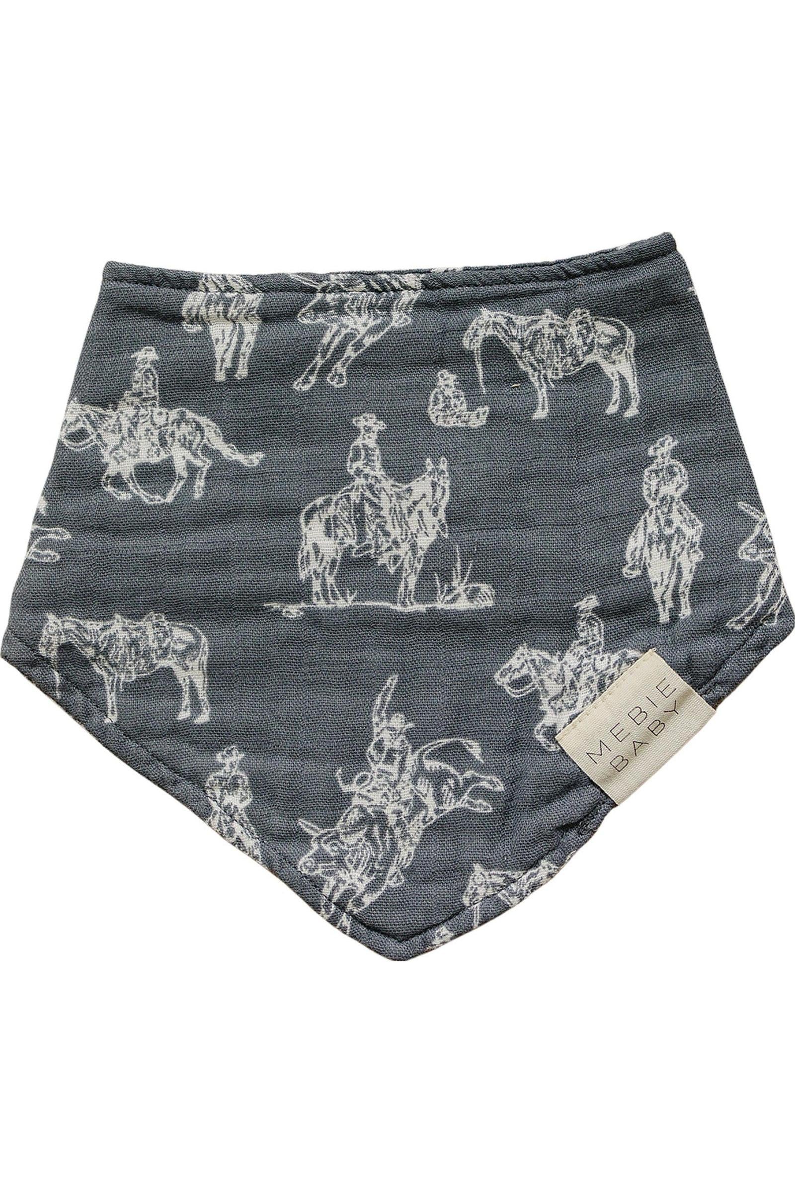 Wild West Muslin Bib, 100% Cotton, Rodeo Collection, Gender Neutral, Baby