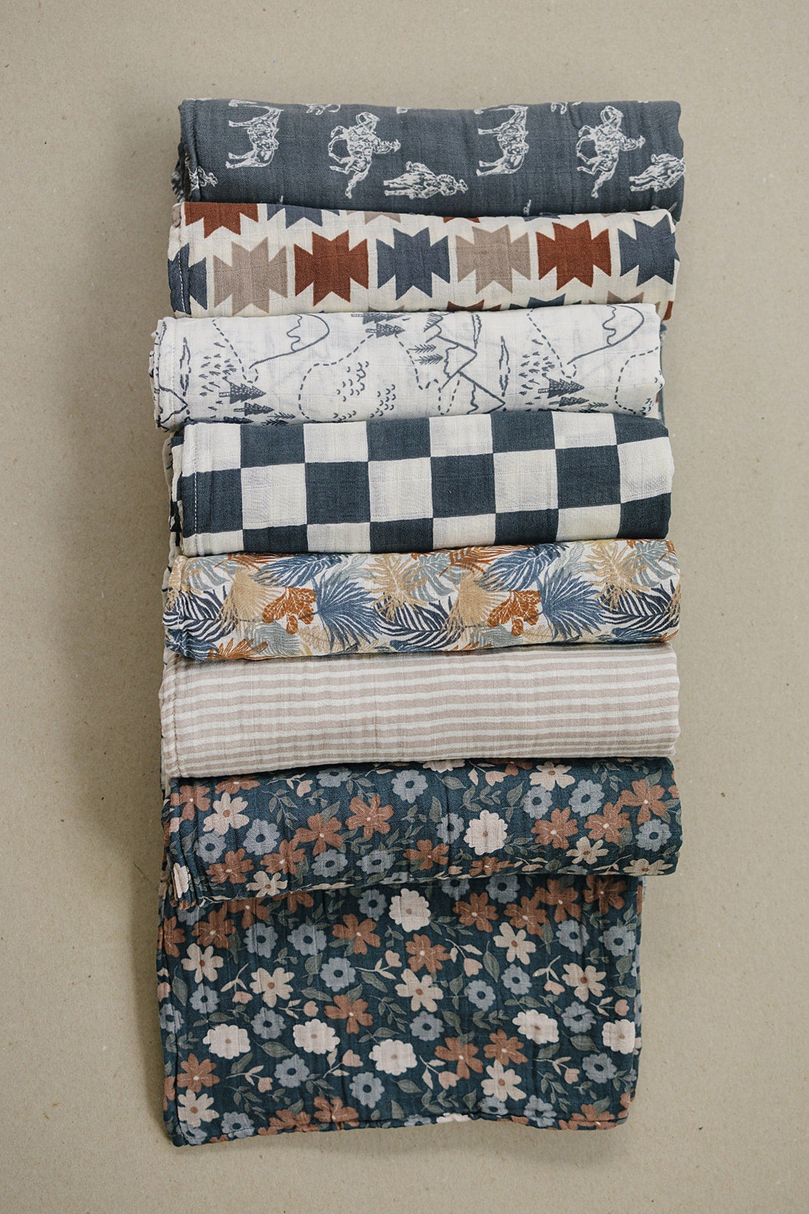 Western Aztec Muslin Swaddle Blanket, Baby Essentials, Rodeo Collection