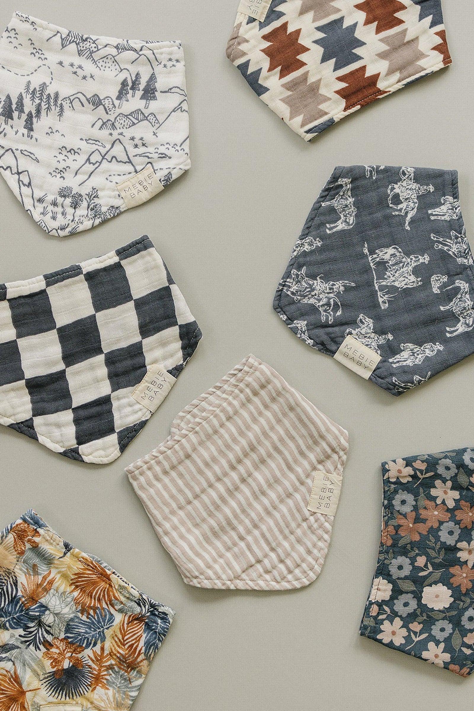 Western Aztec Muslin Bib, Rodeo Collection, Baby Essentials