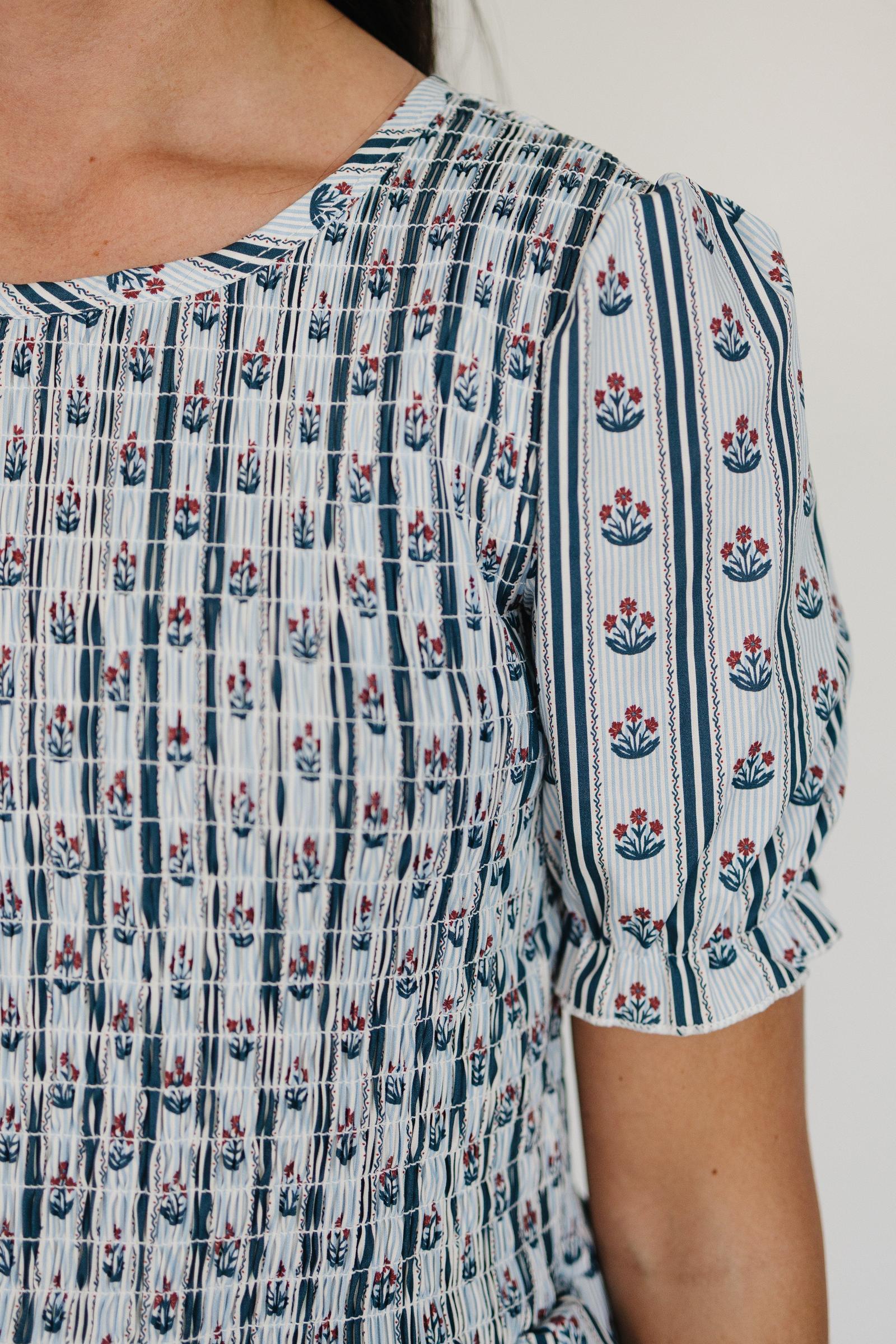Cotton Block Print Floral Dress, Women, Family Matching Outfits