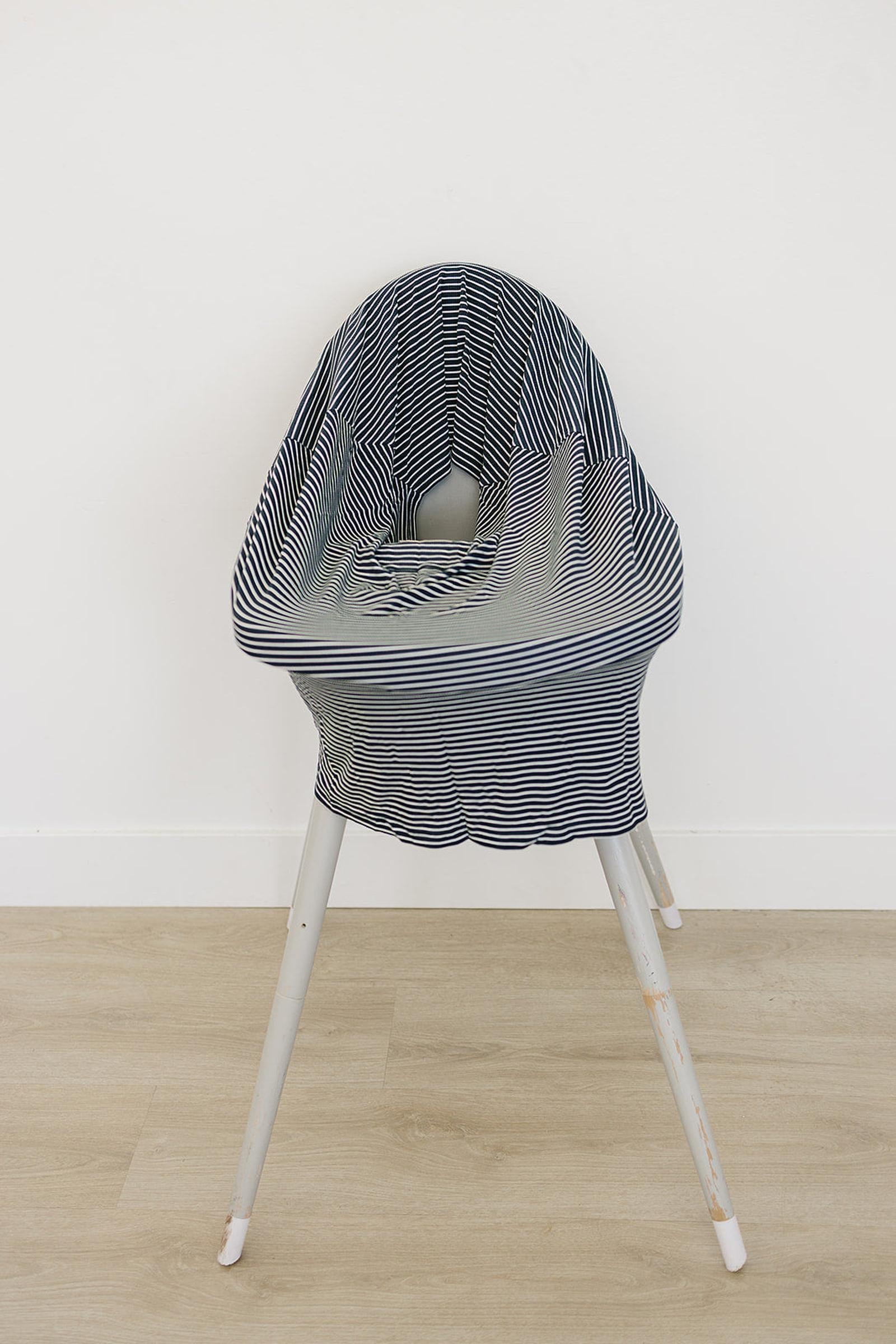 Navy Stripes Ribbed Multi-Use, Bamboo, Car Seat & Nursing Cover, Gender Neutral, Baby