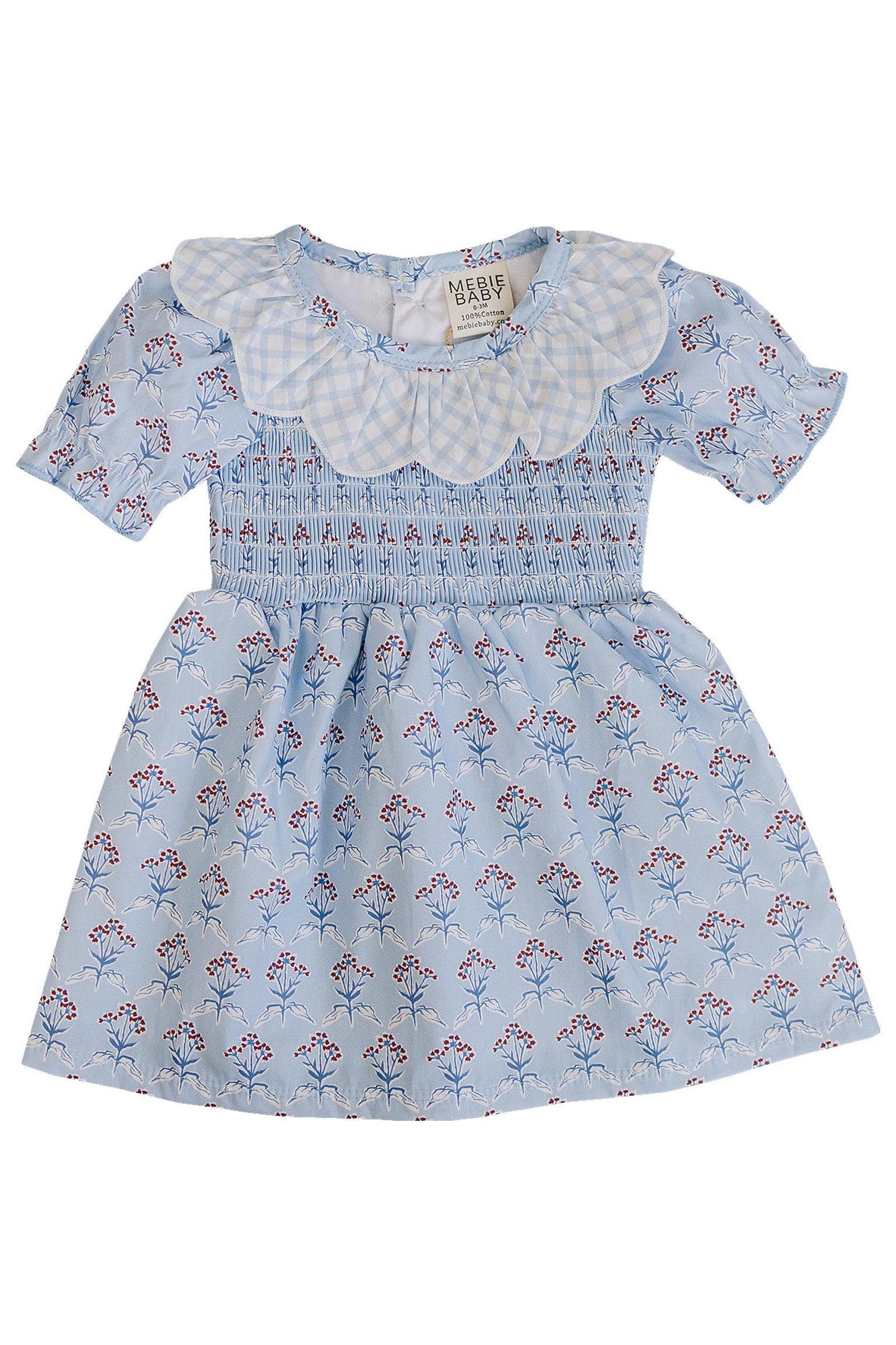 Cotton Blue Meadow Dress, Baby - Kids