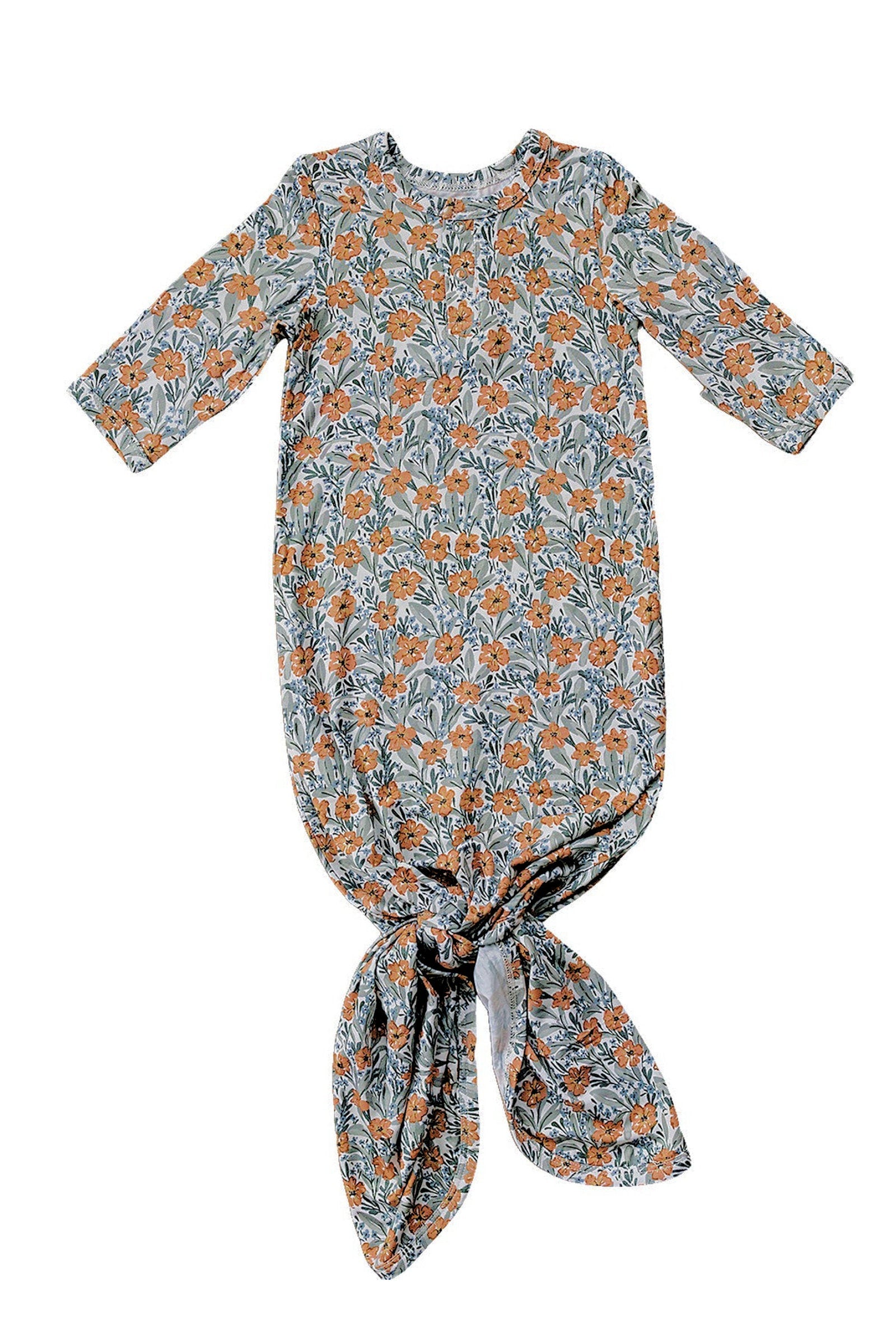 Dainty Meadow Knot Gown, Bamboo, Baby Essentials