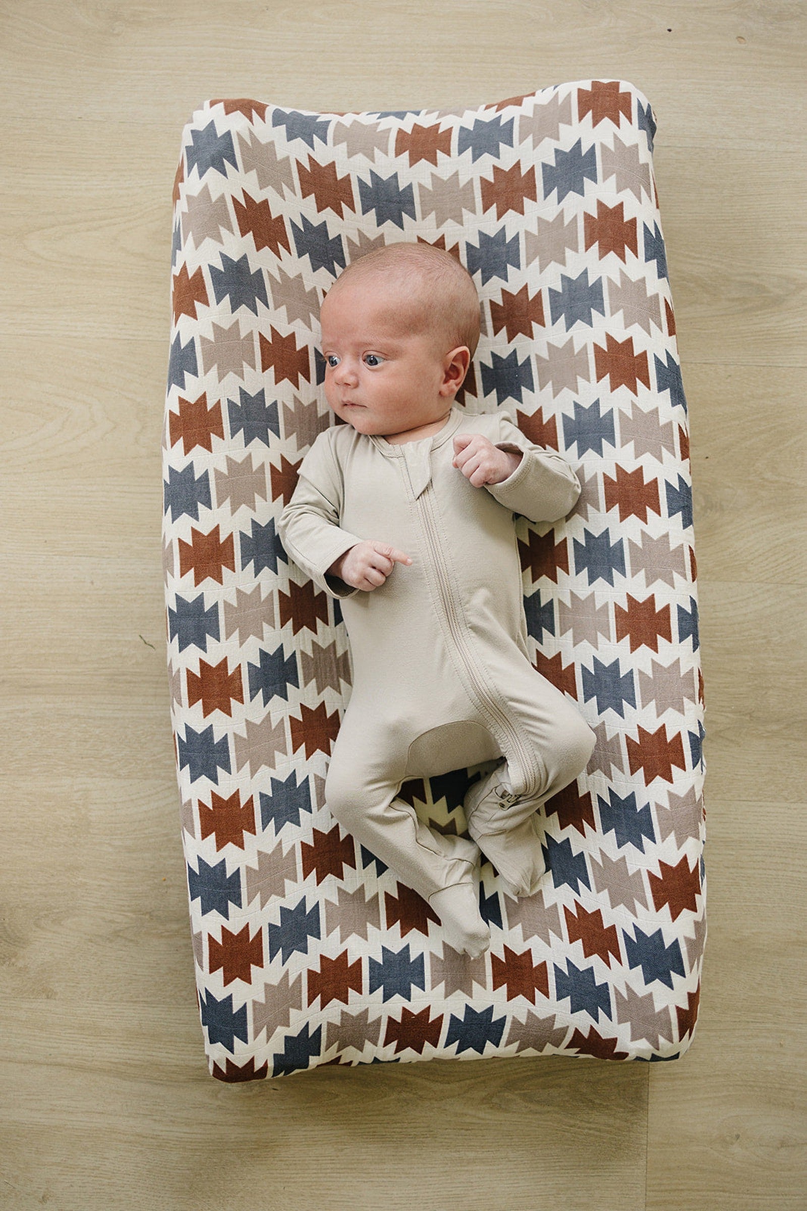 Western Aztec Muslin Changing Pad Cover, 100% Cotton, Baby Essentials, Rodeo Collection