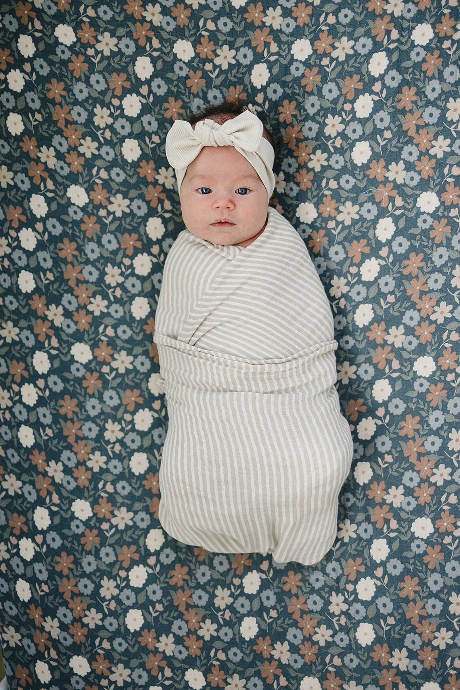 Midnight Floral Muslin Crib Sheet, 100% Cotton, Baby Essentials