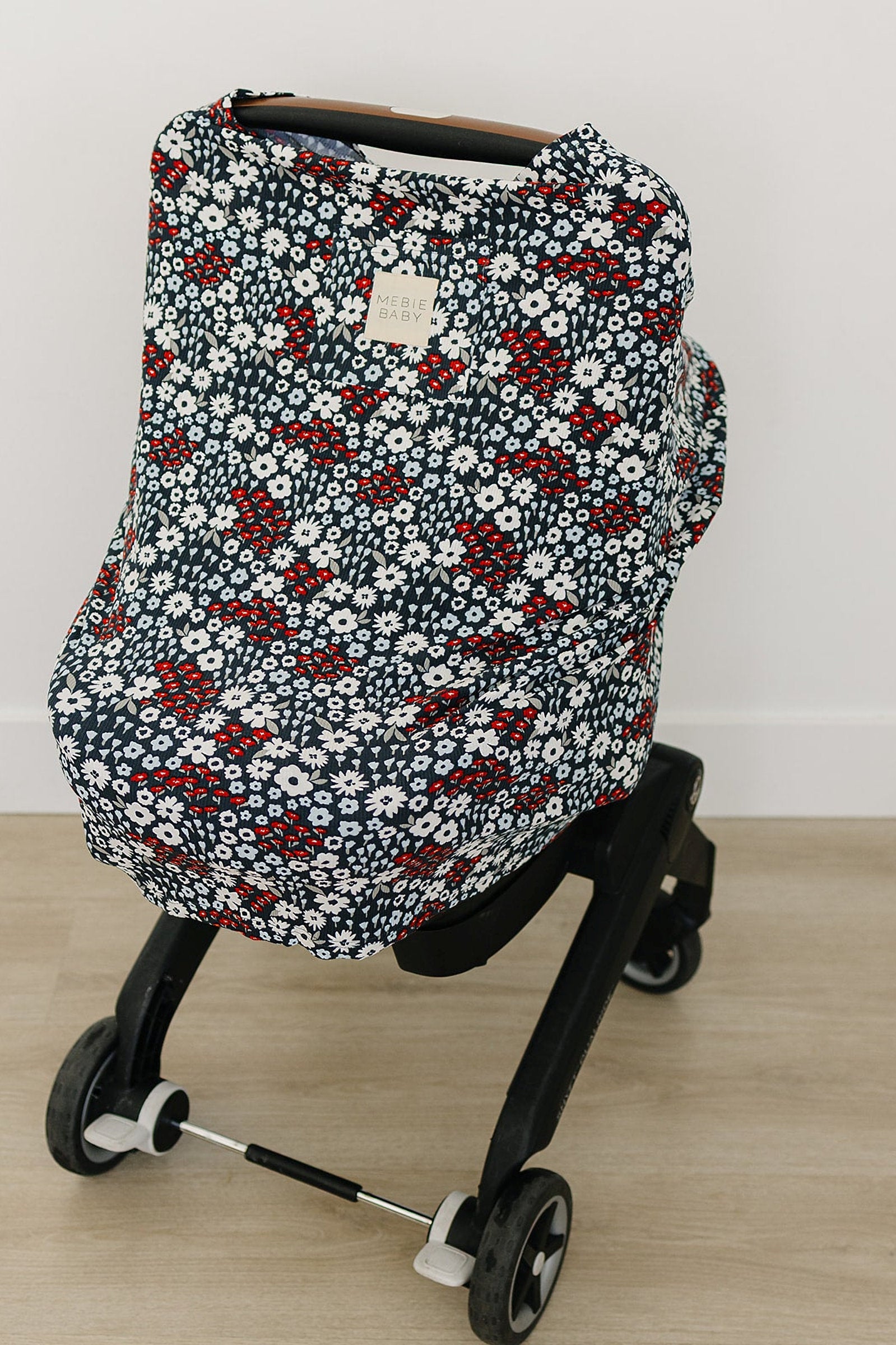 Americana Floral Ribbed Multi-Use, Bamboo, Car Seat & Nursing Cover, Baby