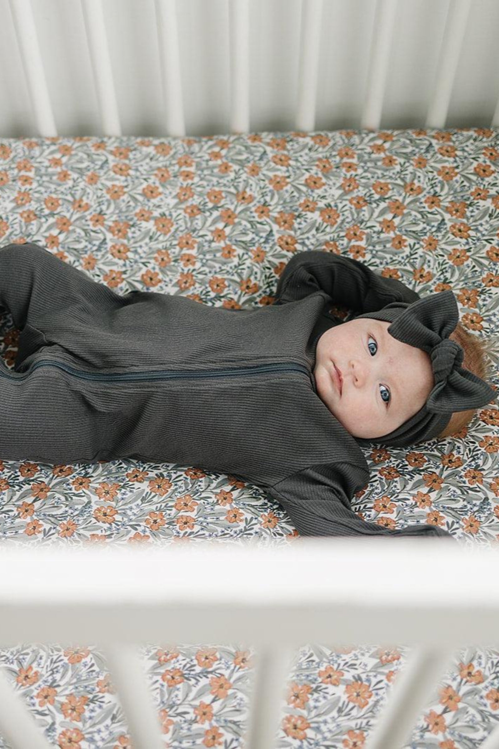 Dainty Meadow Stretch Crib Sheet, Bamboo, Baby Essentials