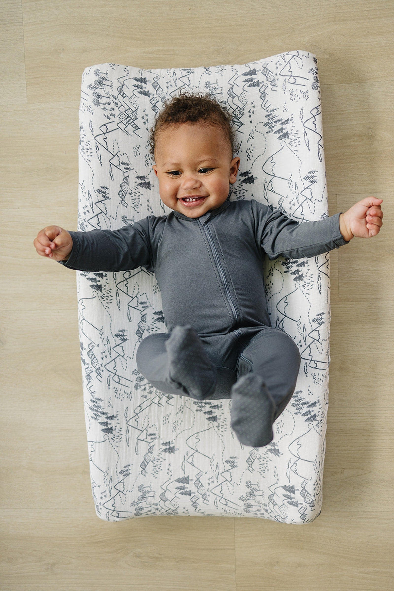 Summit Muslin Changing Pad Cover, 100% Cotton, Baby Essentials