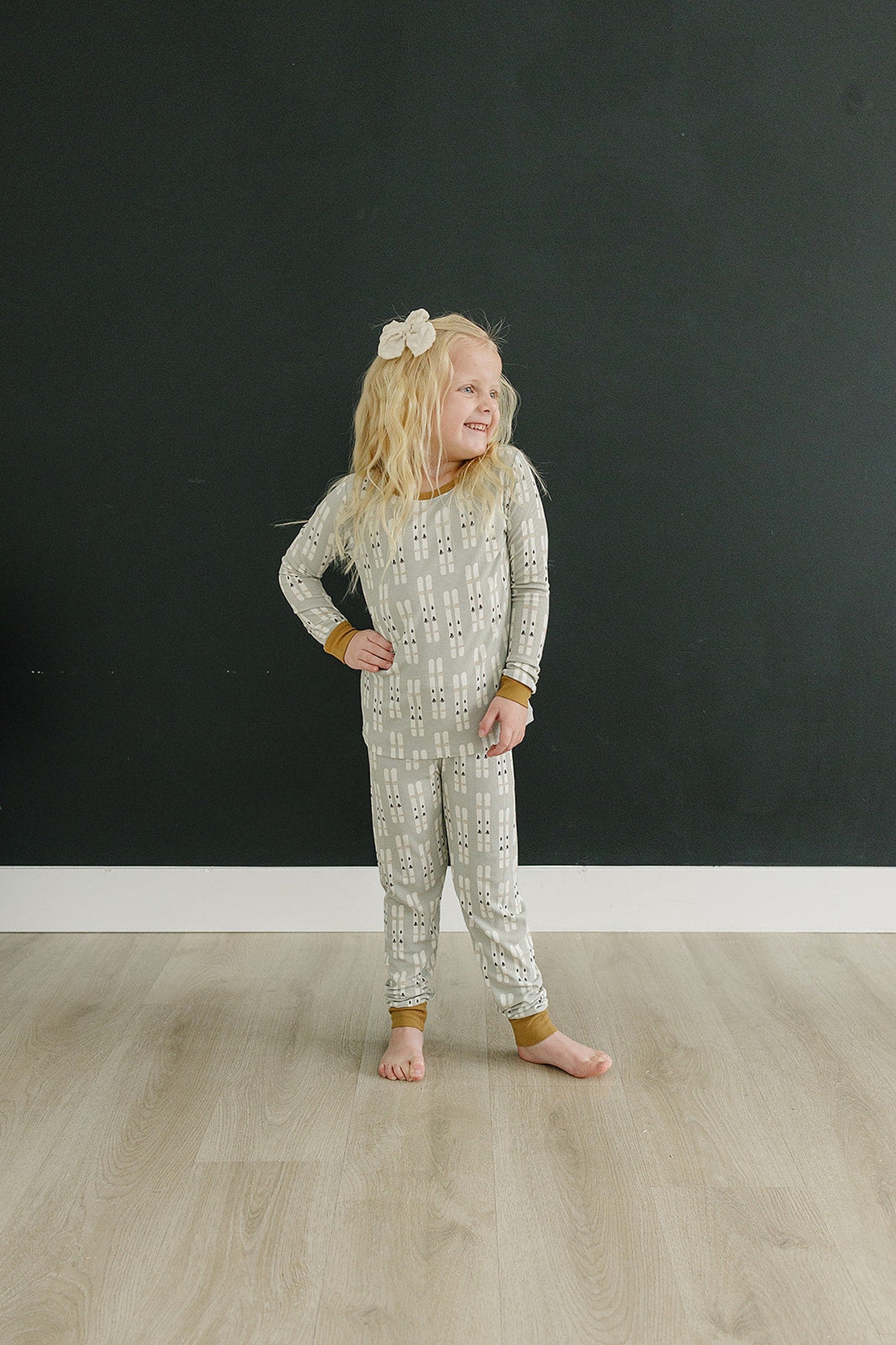 Ski Ribbed Cozy Pajama Set, Bamboo, Baby Essentials