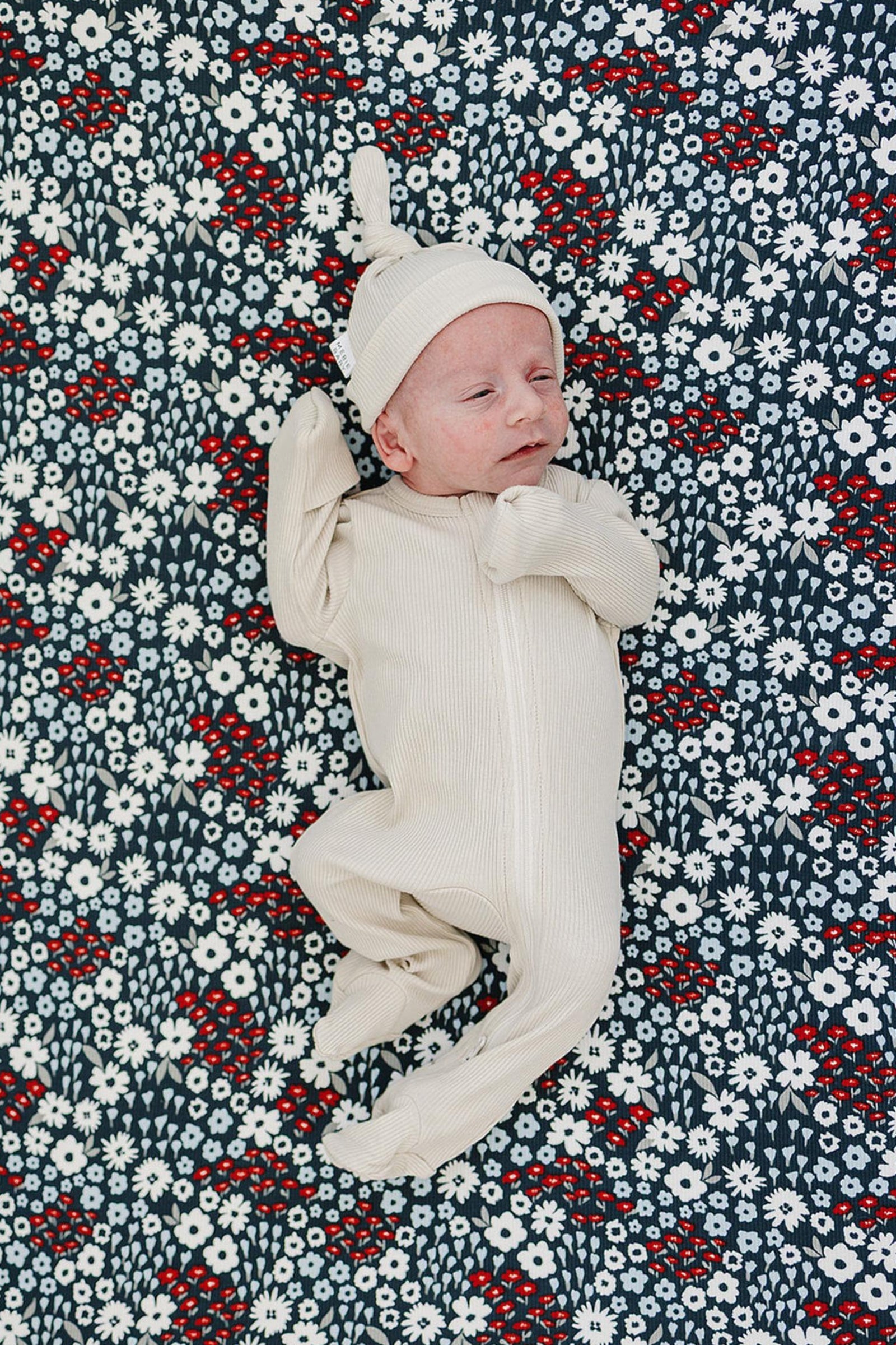 Americana Floral Stretch Crib Sheet, Bamboo, Baby Essentials