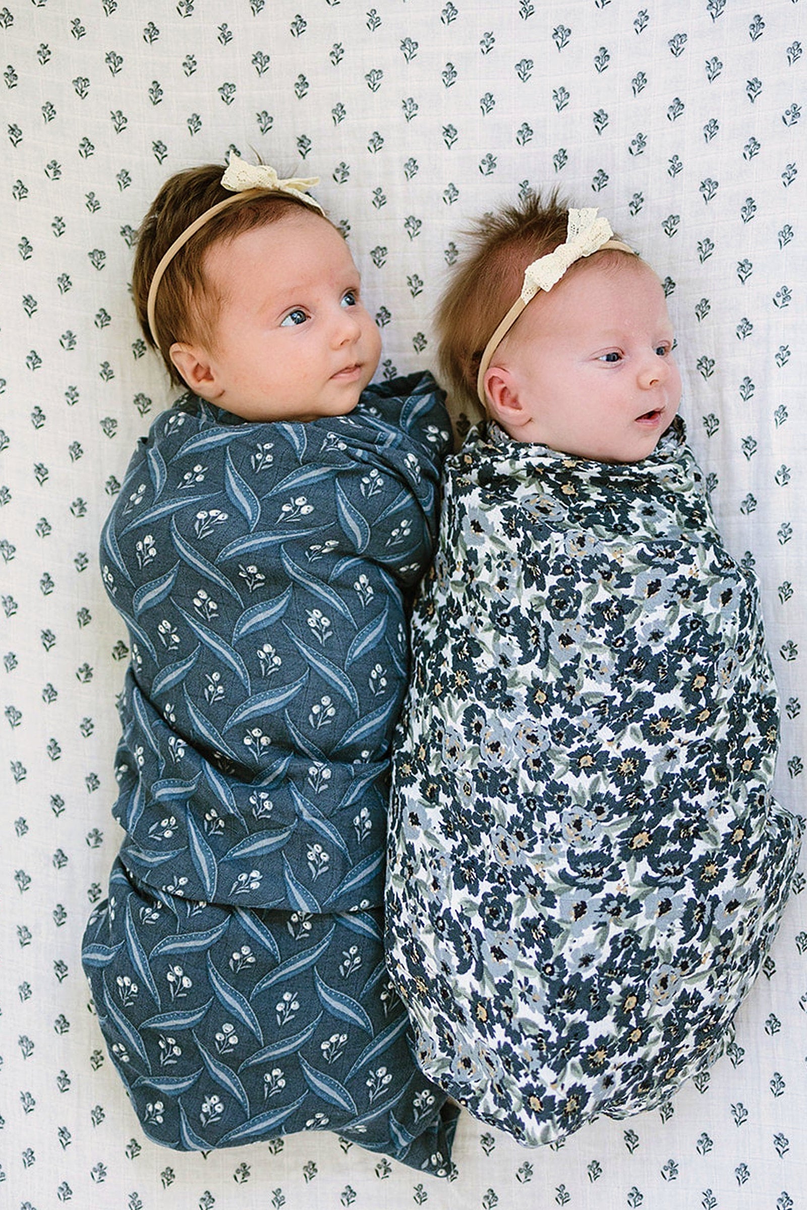Navy Berry Muslin Swaddle Blanket, 100% Cotton, Baby Essentials