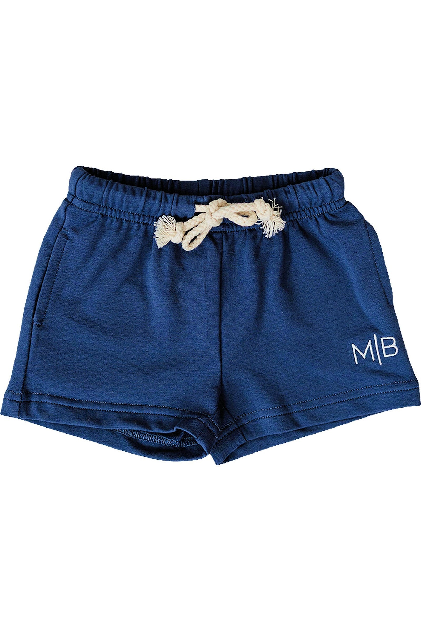 Cotton Navy Pocket Shorts for Boys, Baby - Kids