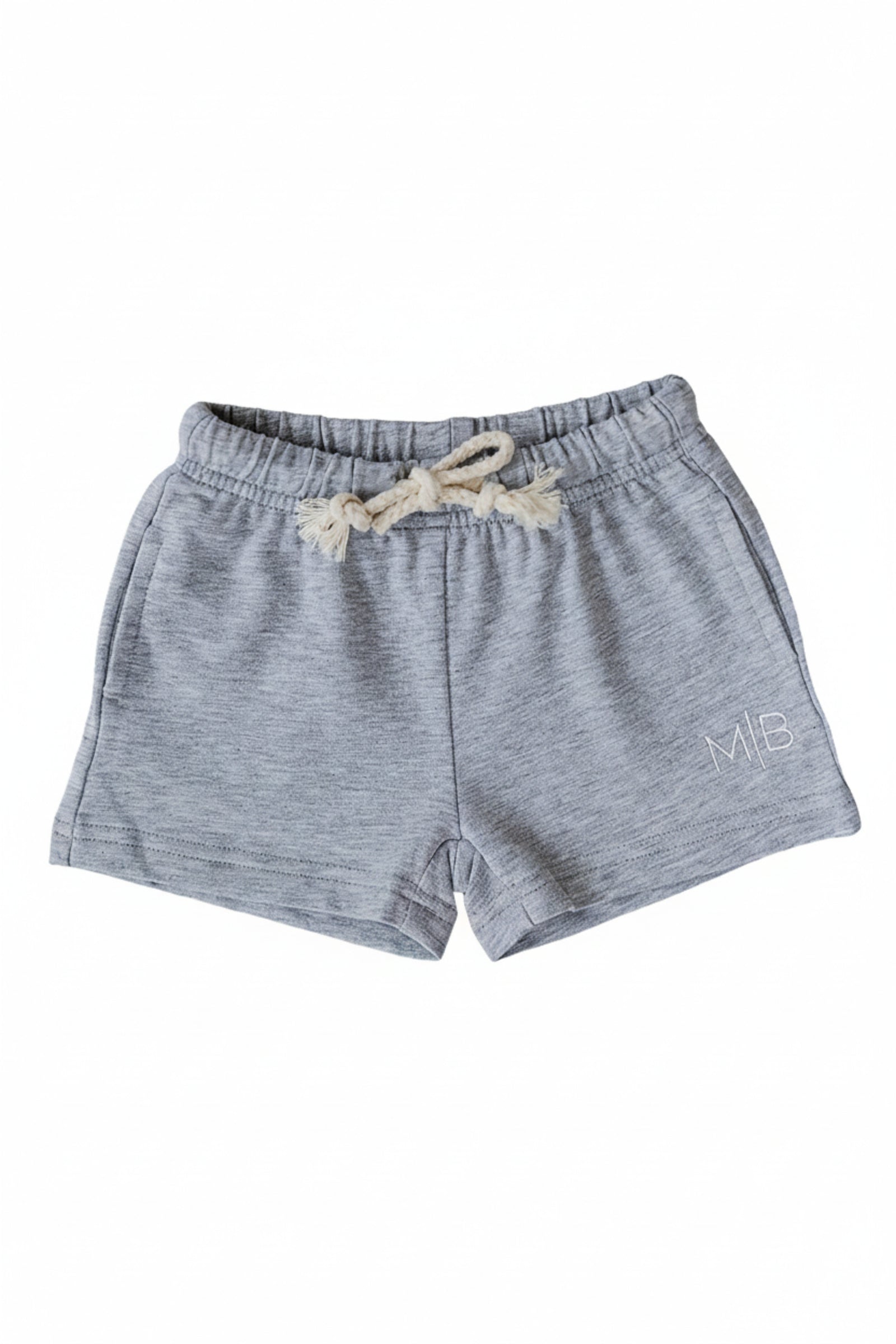 Cotton Grey Pocket Shorts, Baby - Kids
