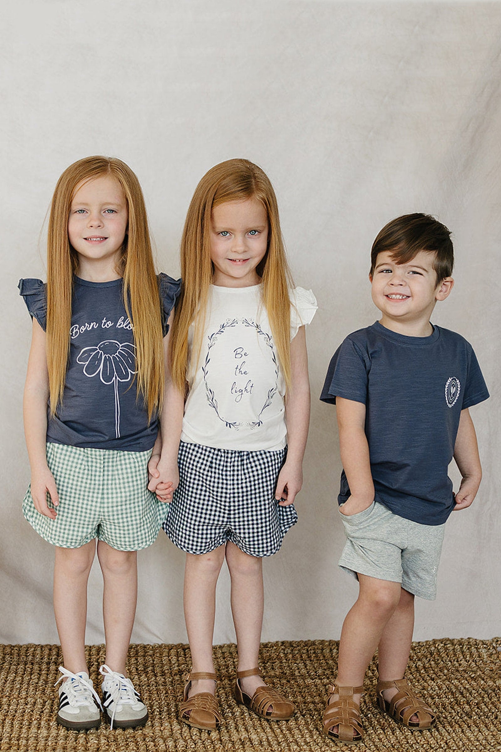 Green Gingham Shorts, 100% Cotton, Baby, Toddler & Kids