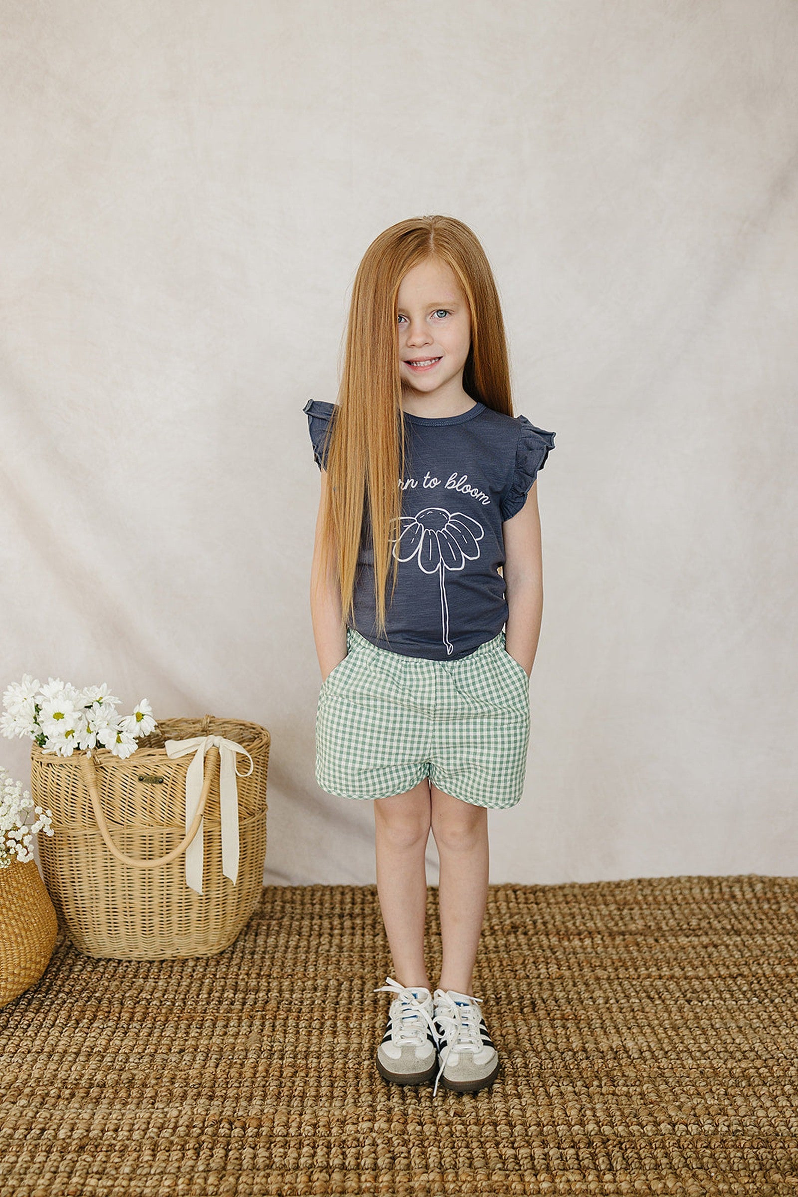 Girl Born to Bloom Ruffle T-Shirt, Cotton, Baby, Toddler & Kids