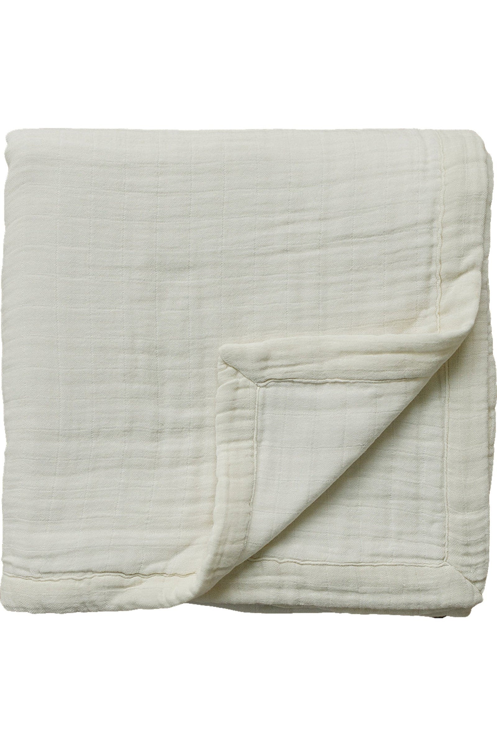 Cream Muslin Crib Quilt, 100% Cotton, Baby Essentials