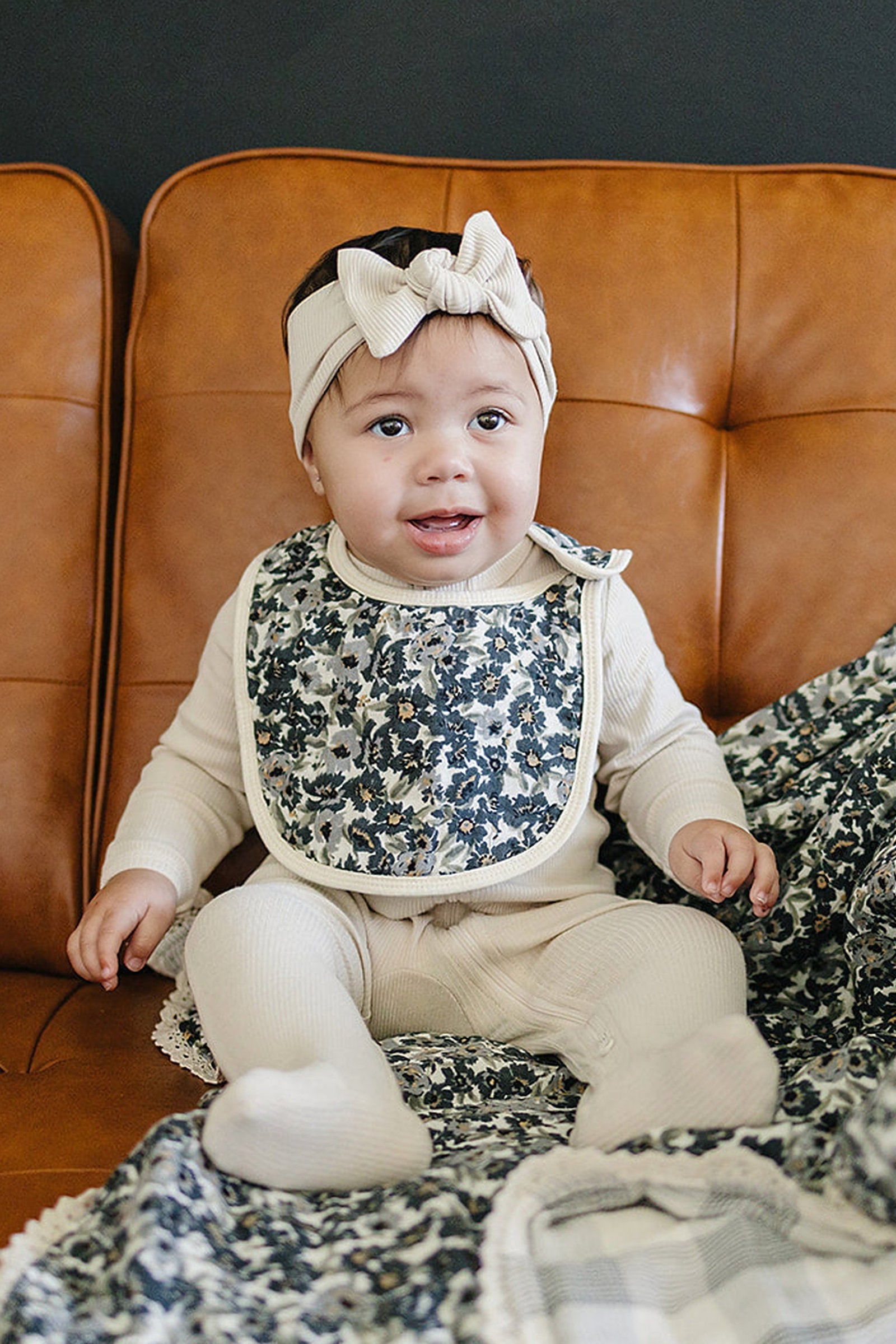 Liberty Floral Classic Muslin Bib, 100% Cotton, Baby Essentials