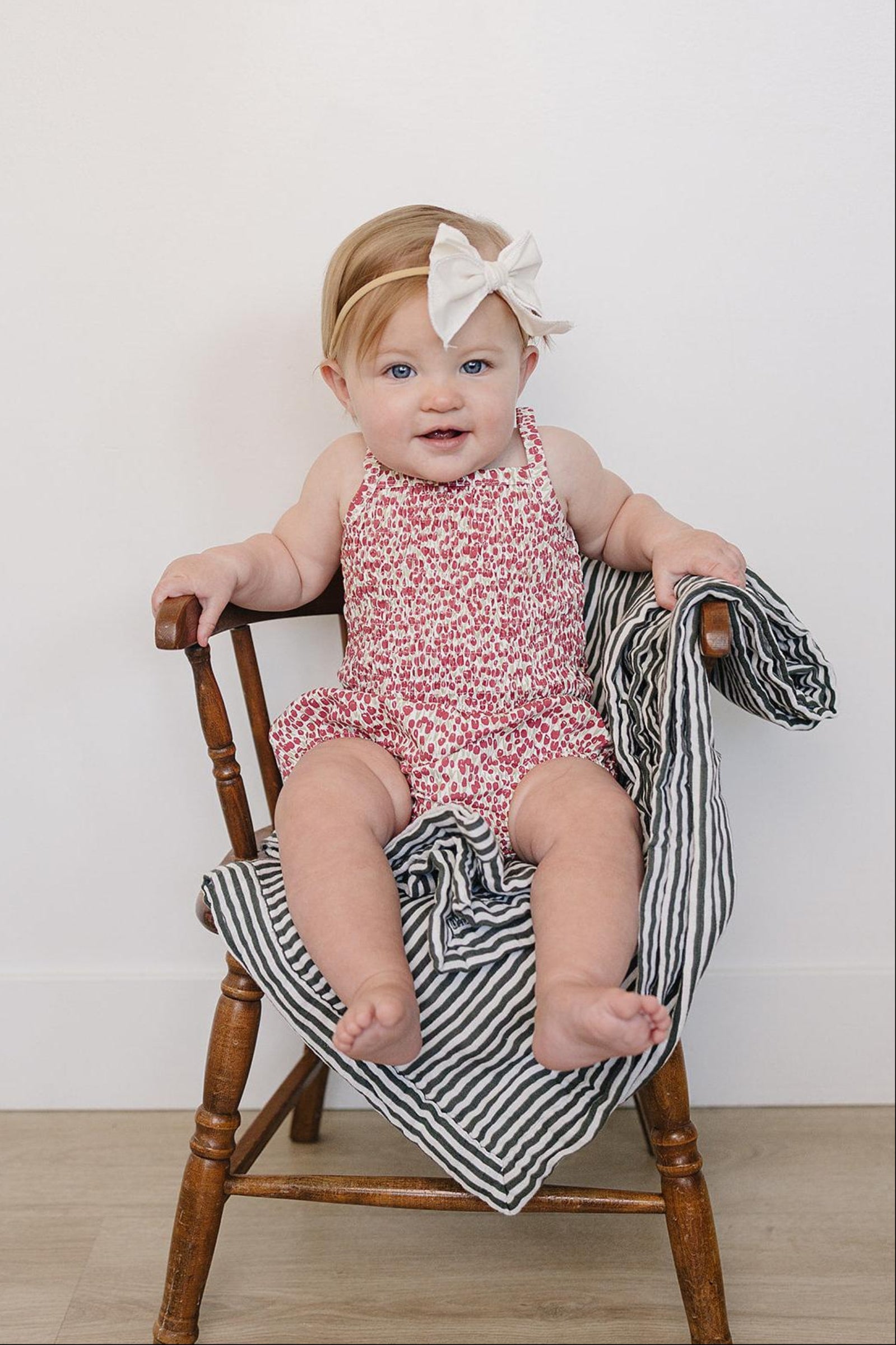 Cotton Tulip Ruched Bloomer Set for Baby Girls