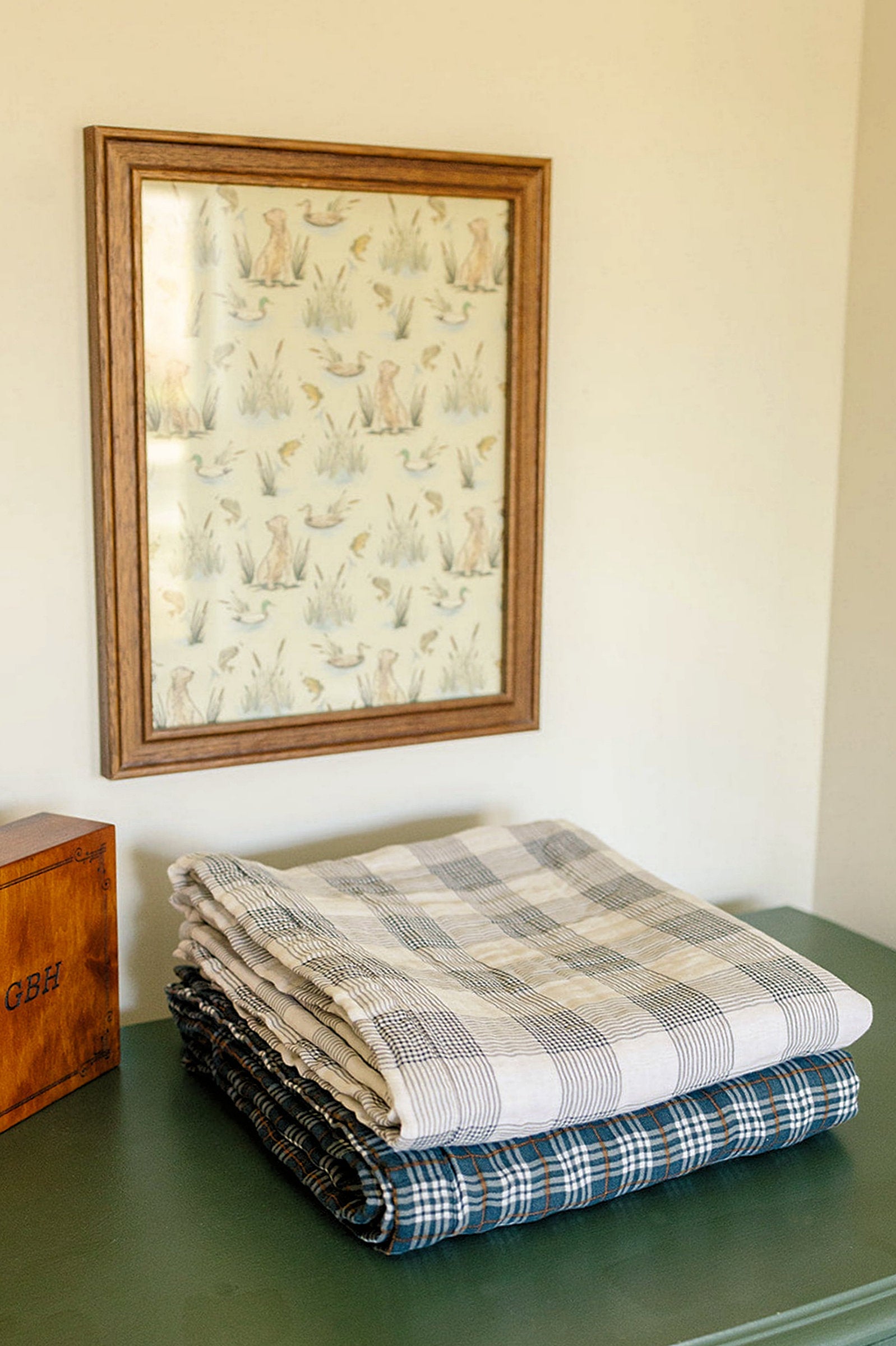 Coastal Plaid + Navy Crib Lightweight Muslin Crib Quilt, 100% Cotton, Baby Essentials