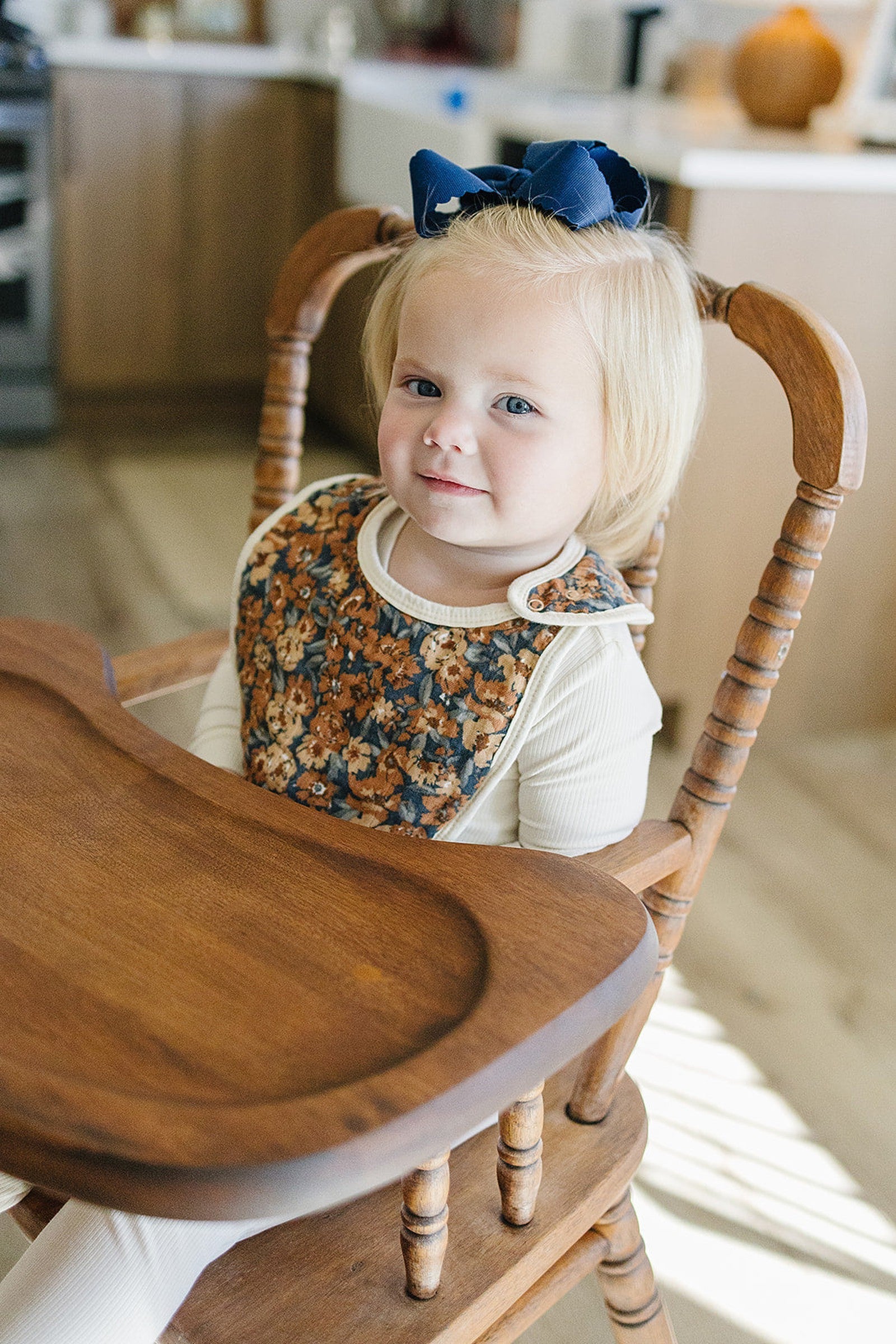 Venetian Floral Classic Muslin Bib, 100% Cotton, Baby Essentials