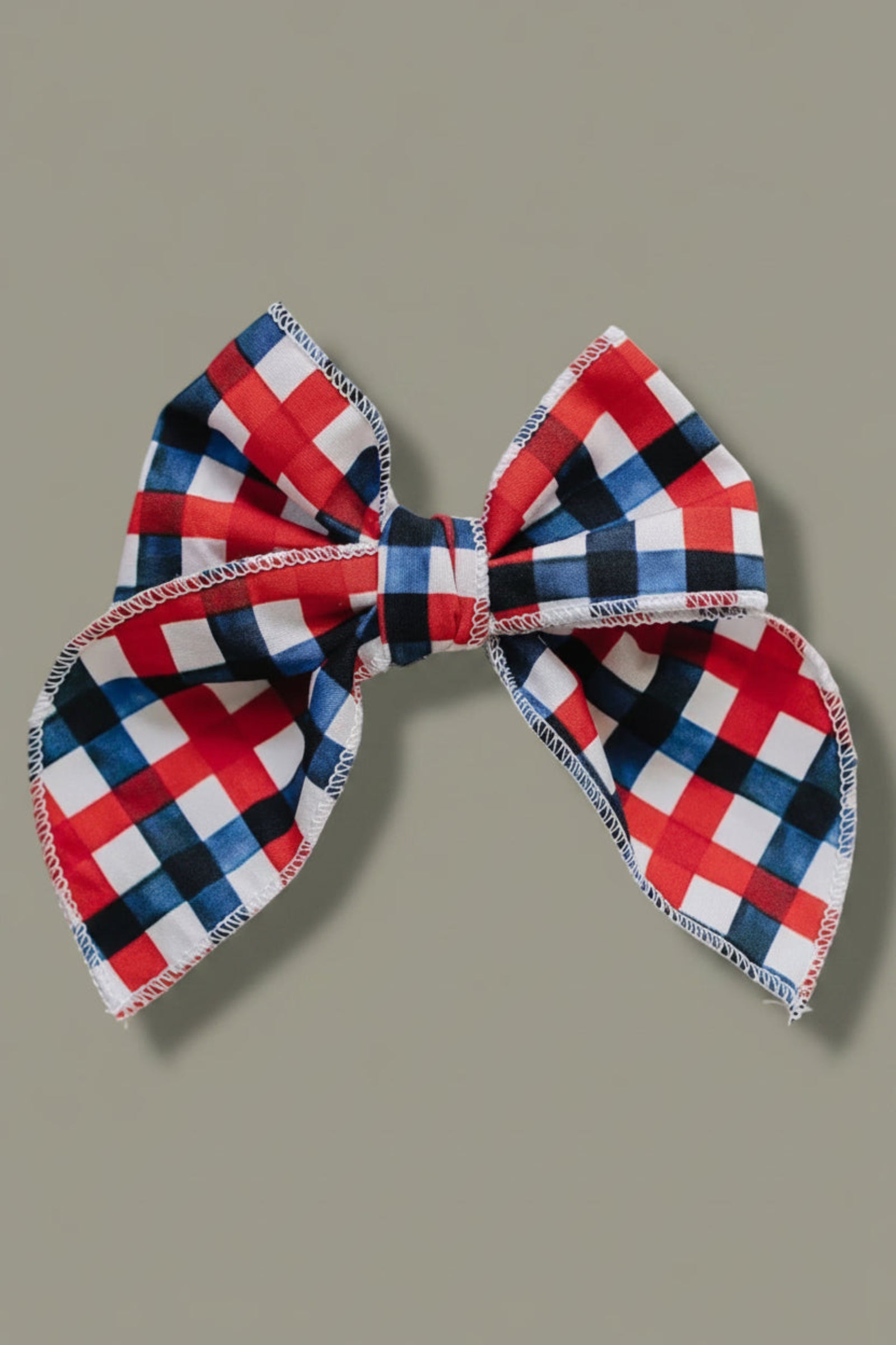 All American Plaid Hair Bows
